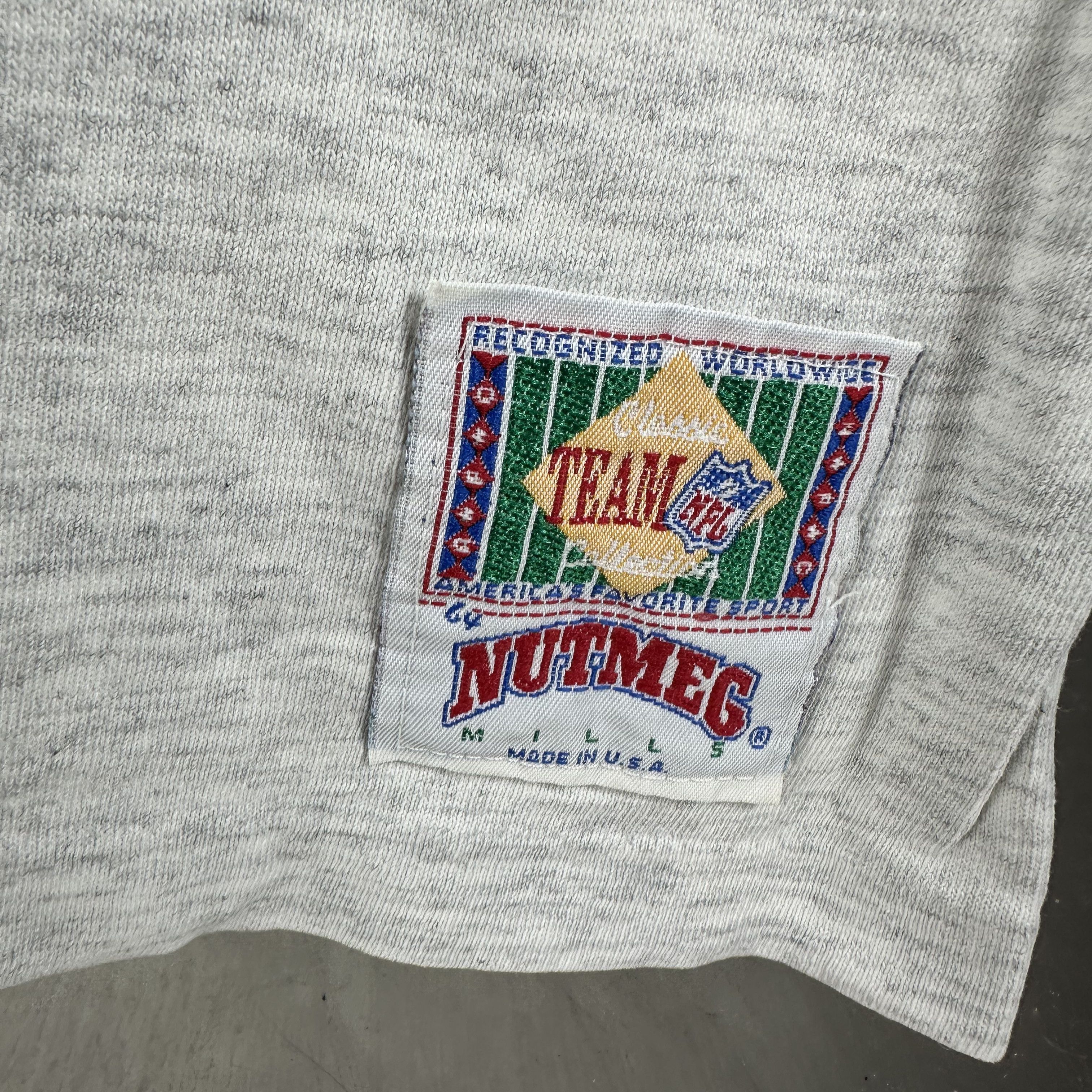 Vintage 1993 Minnesota Vikings Football NFL Breakthrough Nutmeg Tee Size US M / EU 48-50 / 2 - 7 Thumbnail