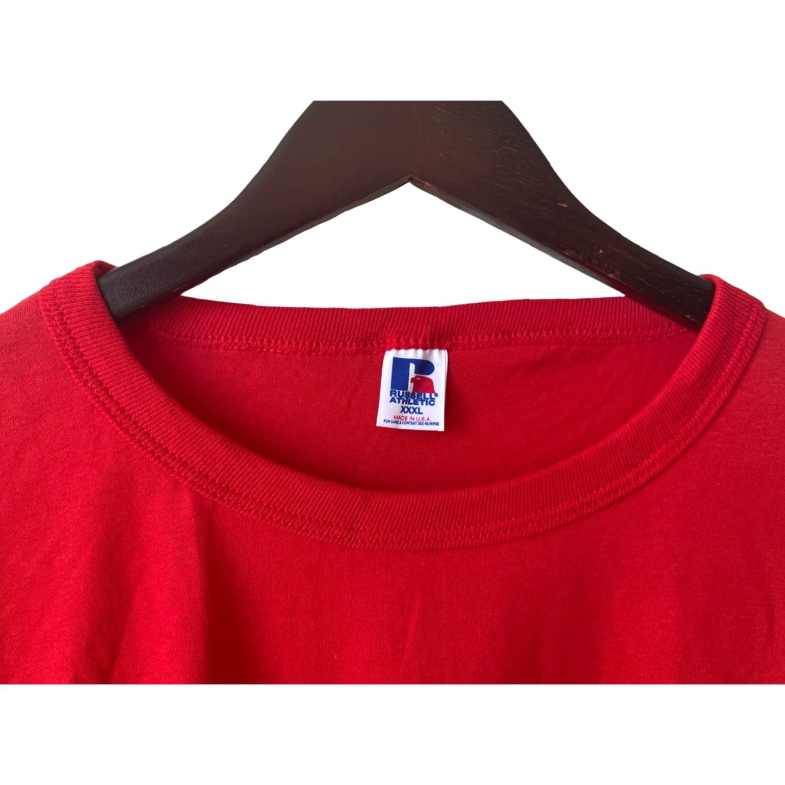 Russell Athletic VINTAGE Russell Athletic T-Shirt Mens 3XL Red 90s Deadstock NWOT Made in USA Size US XXL / EU 58 / 5 - 2 Thumbnail