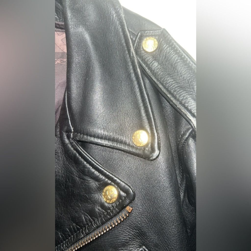 Other Xpert Sport black leather motorcycle jacket, size 42 Size US M / EU 48-50 / 2 - 4 Thumbnail