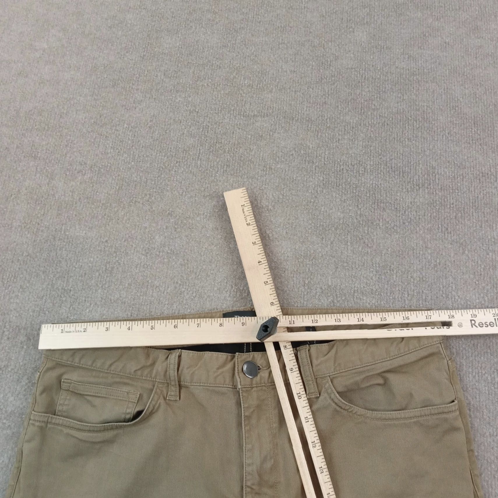 Theory Theory Mens Haydin Straight Slim Fit 36x30 Extra Large XL Brown Casual Stretch Comfort Pants Size US 36 / EU 52 - 4 Thumbnail
