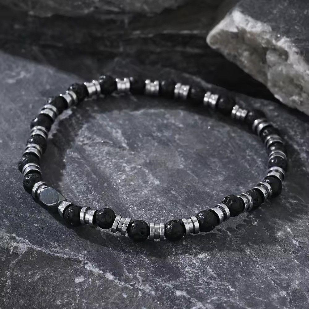 Jewelry Y2K Retro Style Iron Beaded Elastic Bracelet Size ONE SIZE - 2 Thumbnail