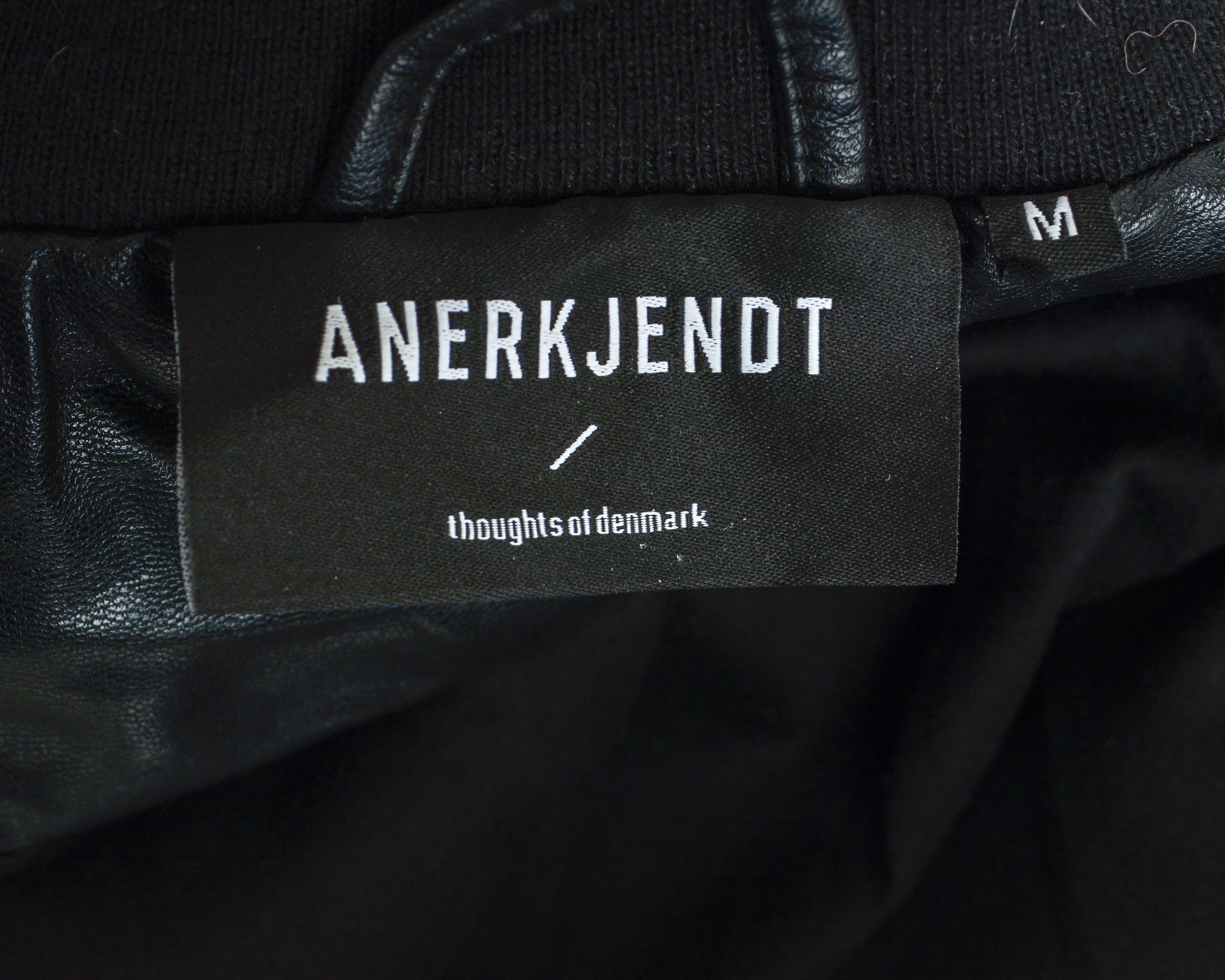 Anerkjendt ANERKJENDT Faux PU Leather Bomber Varsity Jacket Coat Vegan Size US M / EU 48-50 / 2 - 5 Thumbnail
