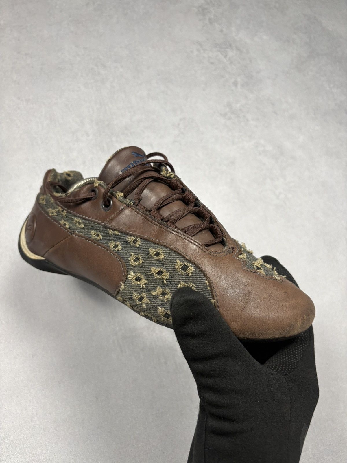 Puma Archive Puma Future Cat Lo Jeans Brown Sneakers 2000s Y2K Size US 7 / EU 40 - 7 Thumbnail