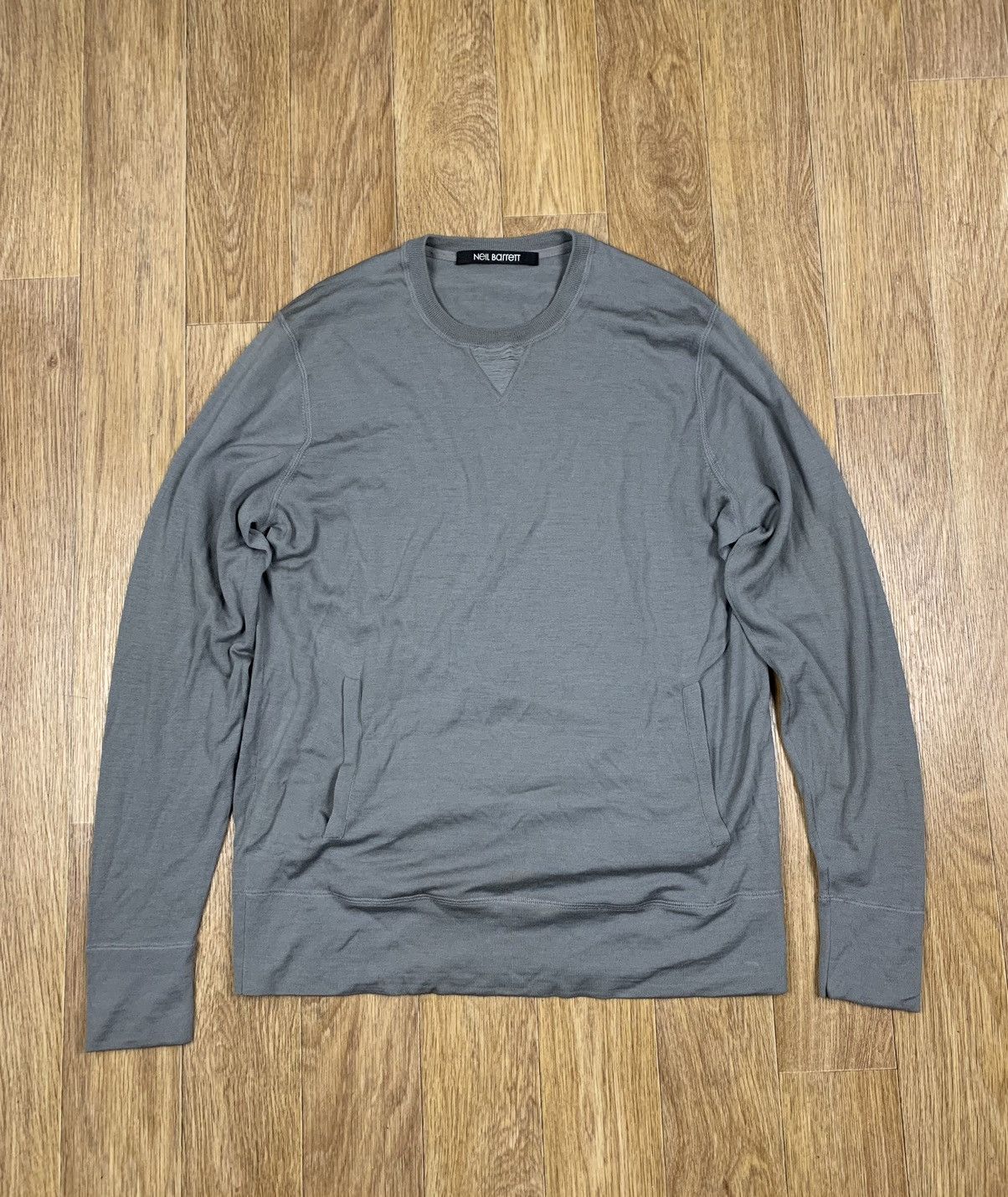 Neil Barrett Neil Barrett Grey 2 pocket Sweatshirt Size US L / EU 52-54 / 3 - 1 Thumbnail