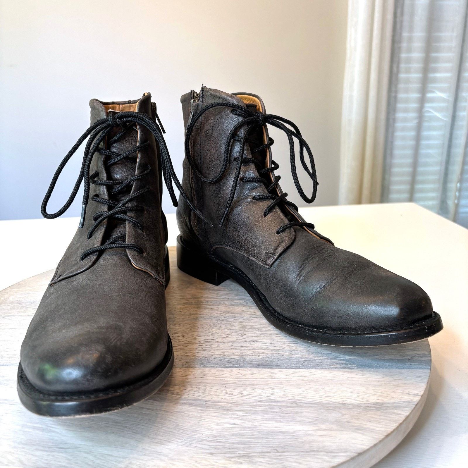 FREEBIRD Freebird Paxton Lace Up Ankle Boots Gray Leather Men’s 11 Size US 11 / EU 44 - 3 Thumbnail