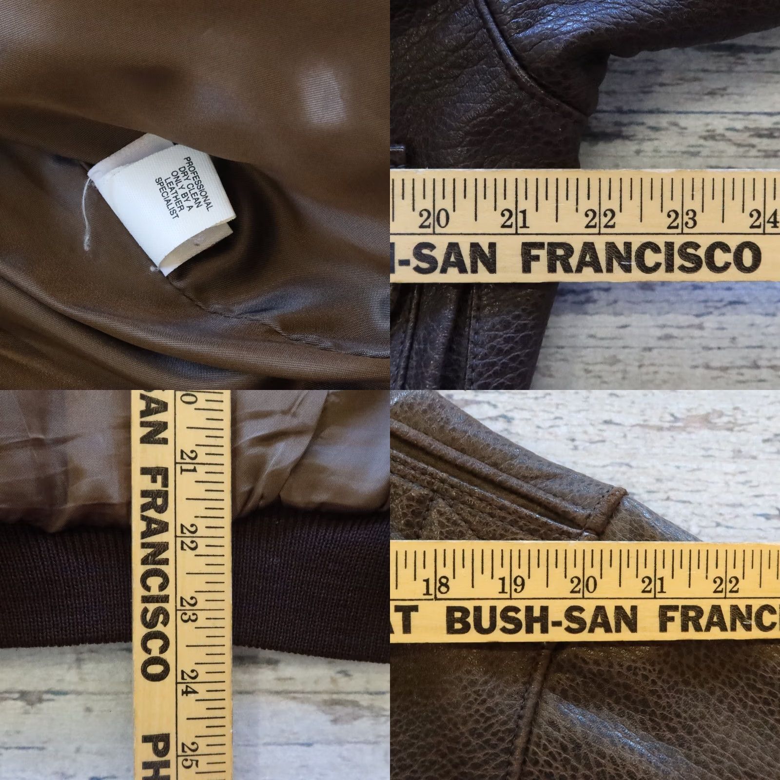 Vintage Vintage East West Leather Jacket Men 38 Brown Biker San Francisco USA Size US XXS / EU 40 - 9 Thumbnail