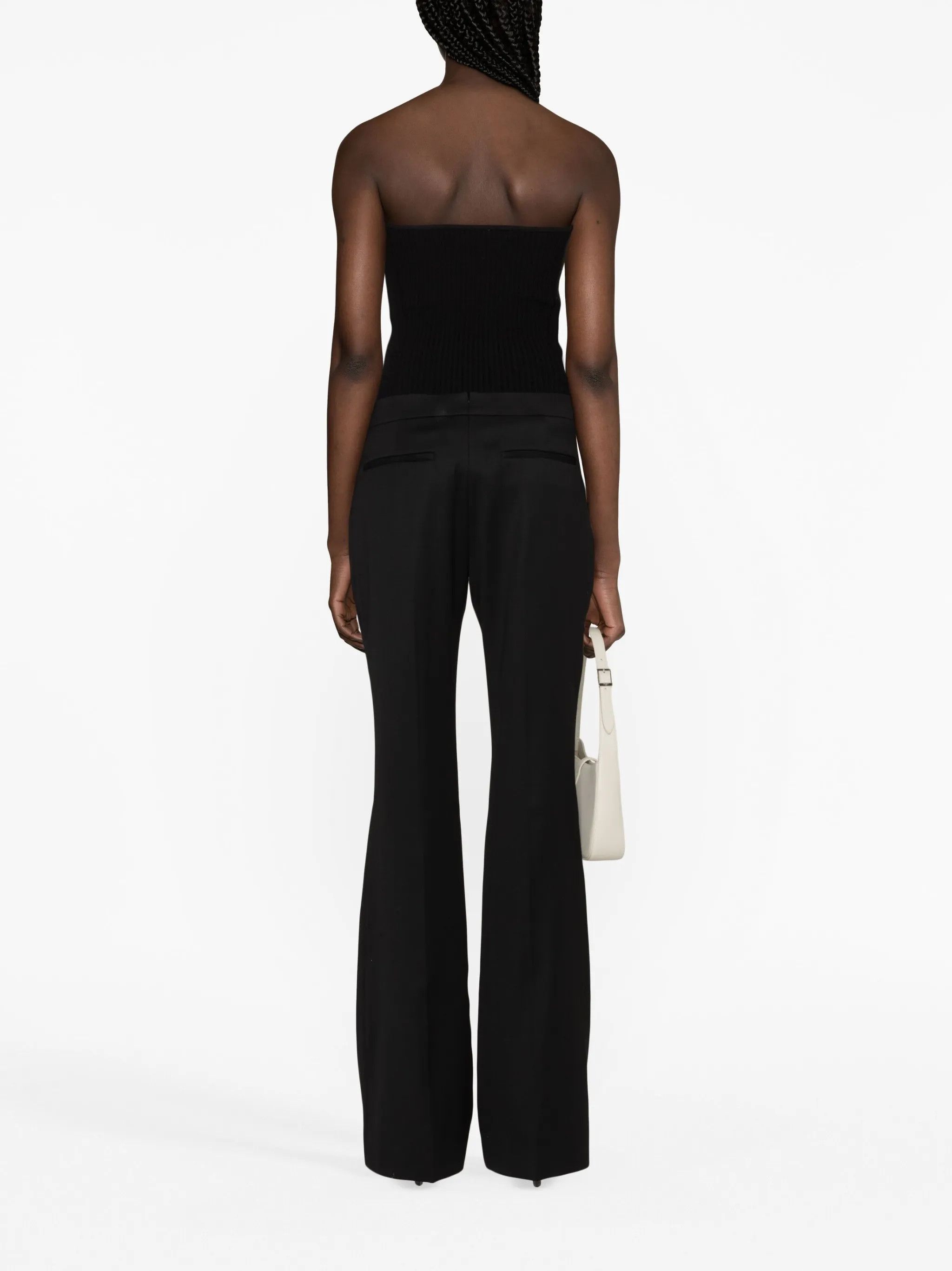 Tom Ford o1w1db10225 PAW545 Flare Pant in Black Size 25" / US 0 / IT 36 - 3 Thumbnail