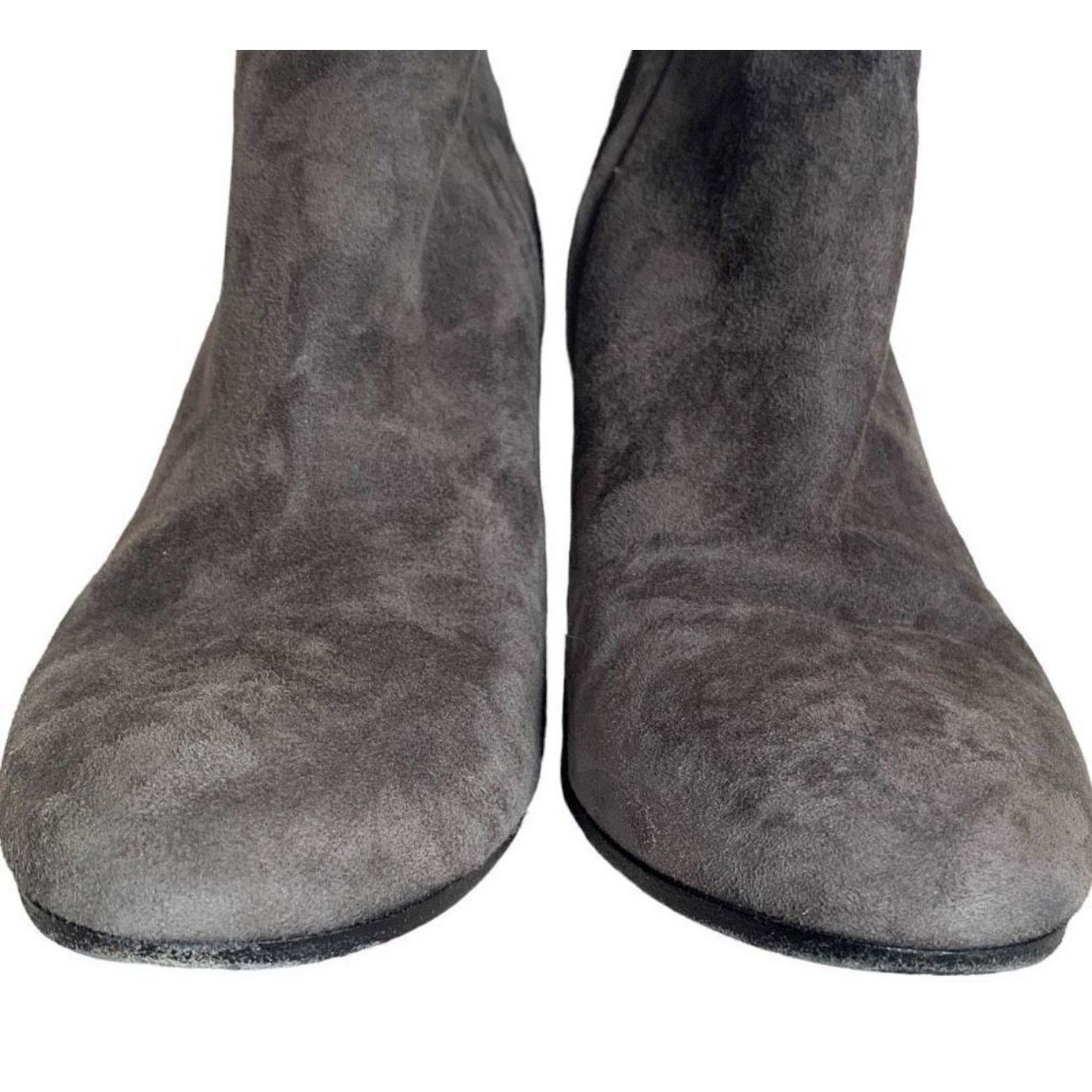 Vince Vince Blakely Bootie Steel Gray Suede Leather Round Toe 8 Size US 8 / IT 38 - 5 Thumbnail