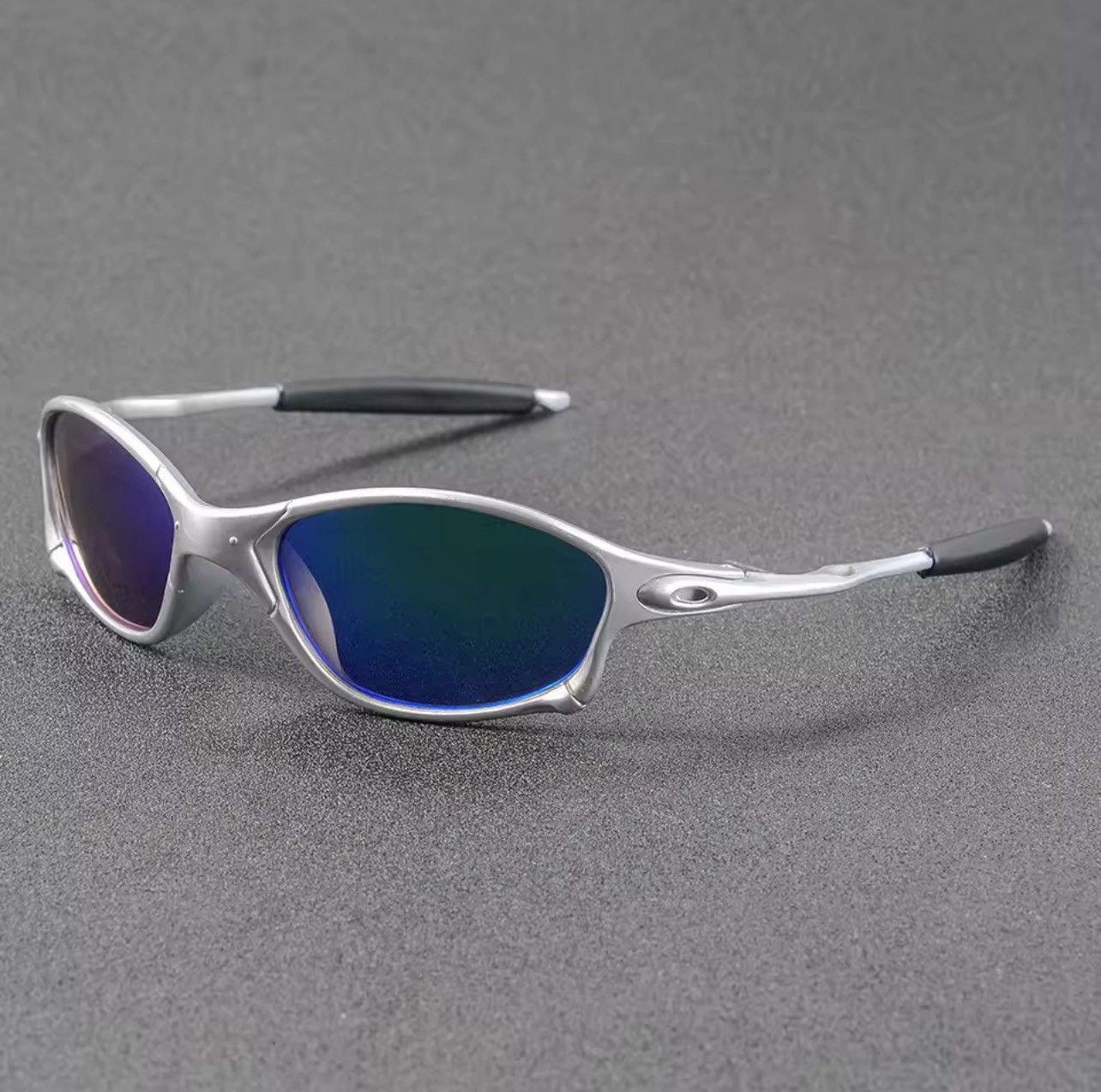 Other CRIXALIS Y2K Green Mirror Rectangle Sunglasses Men UV400 Size ONE SIZE - 2 Thumbnail