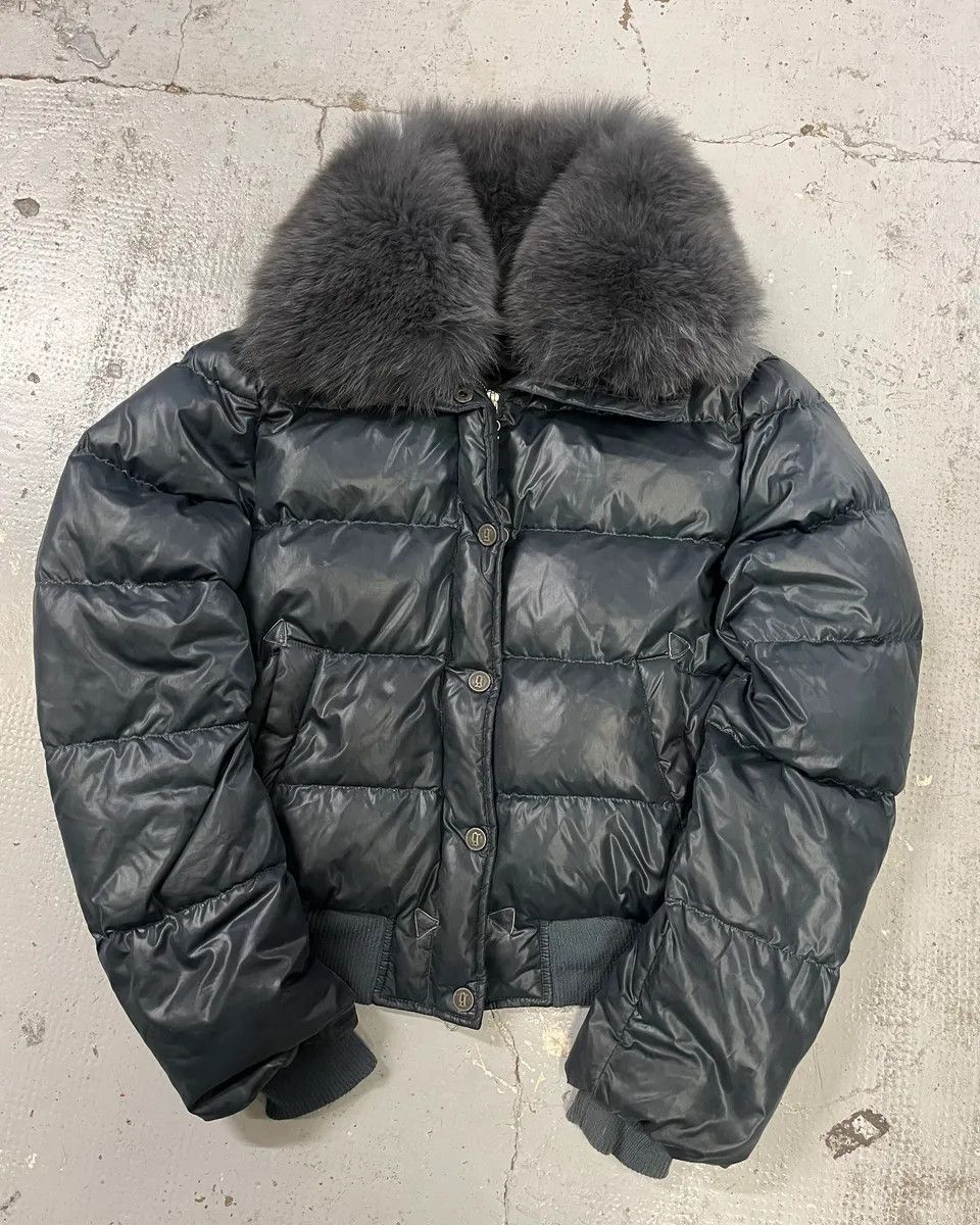 John Galliano 2010s John Galliano Navy Extra Bomber Puffer Jacket Size S / US 4 / IT 40 - 3 Thumbnail