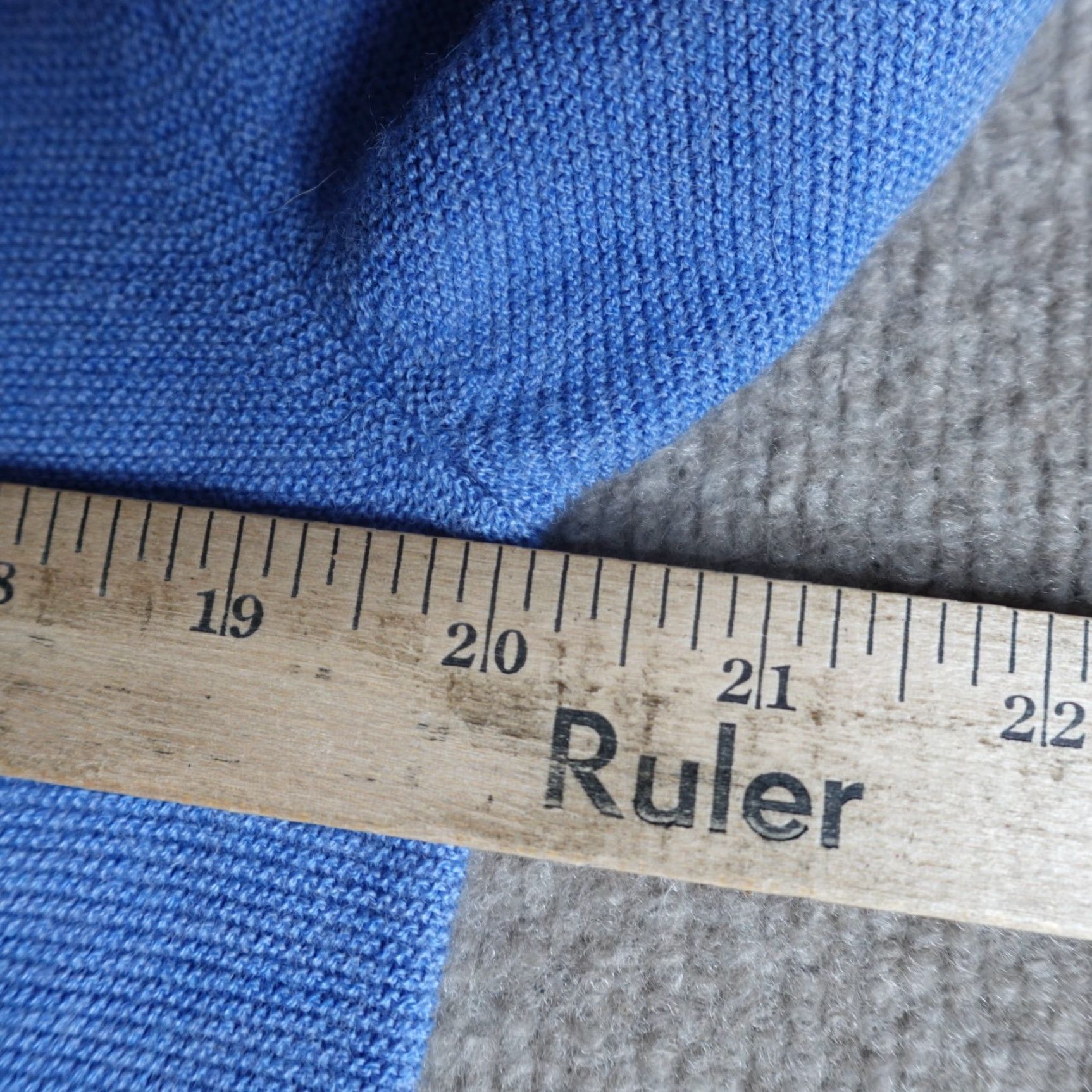 Vintage Blanq Azul Sweater Men Large Blue V-Neck Alpaca Knit Pullover Size US L / EU 52-54 / 3 - 5 Thumbnail