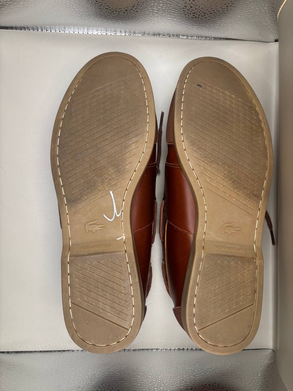 Lacoste Lacoste Nautic 120 2 Brown Leather Boat Shoes US 12 EUR 46 Size US 12 / EU 45 - 3 Thumbnail