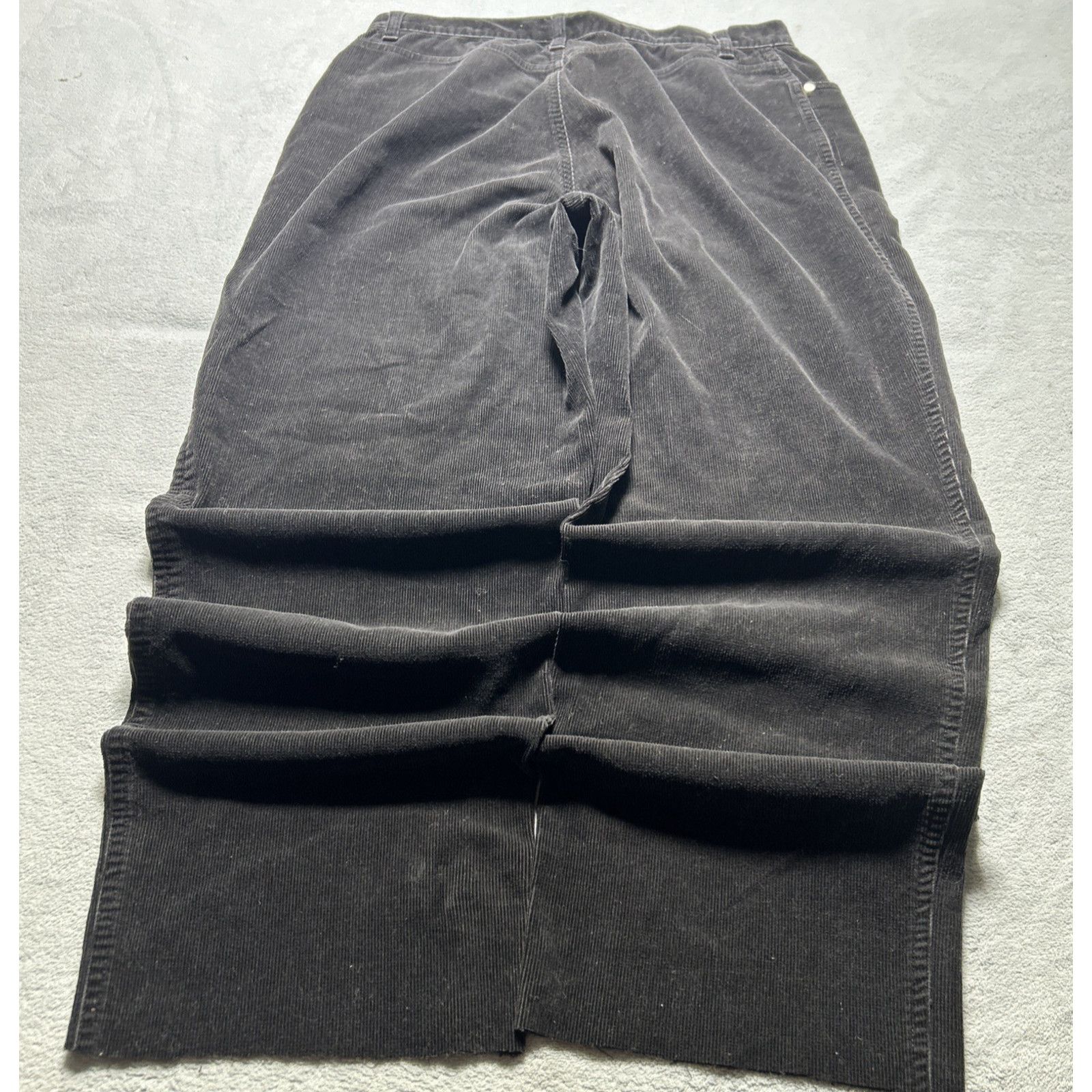 St. Johns Bay Y2k 2000s Beyond Baggy Corduroy Pant Women 10 31x27 Raw Wide Size 32" / US 10 / IT 46 - 1 Thumbnail