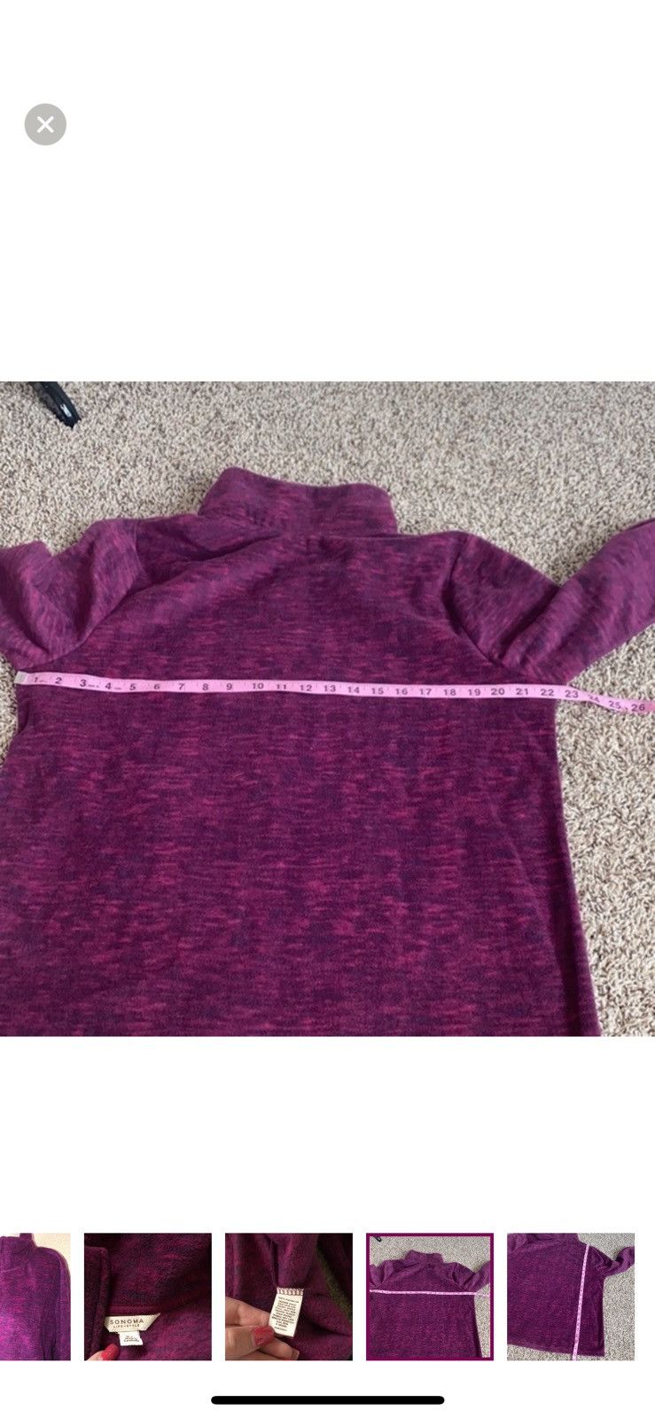 Sonoma Sonoma XL fleece zip up jacket Size XL / US 12-14 / IT 48-50 - 5 Thumbnail