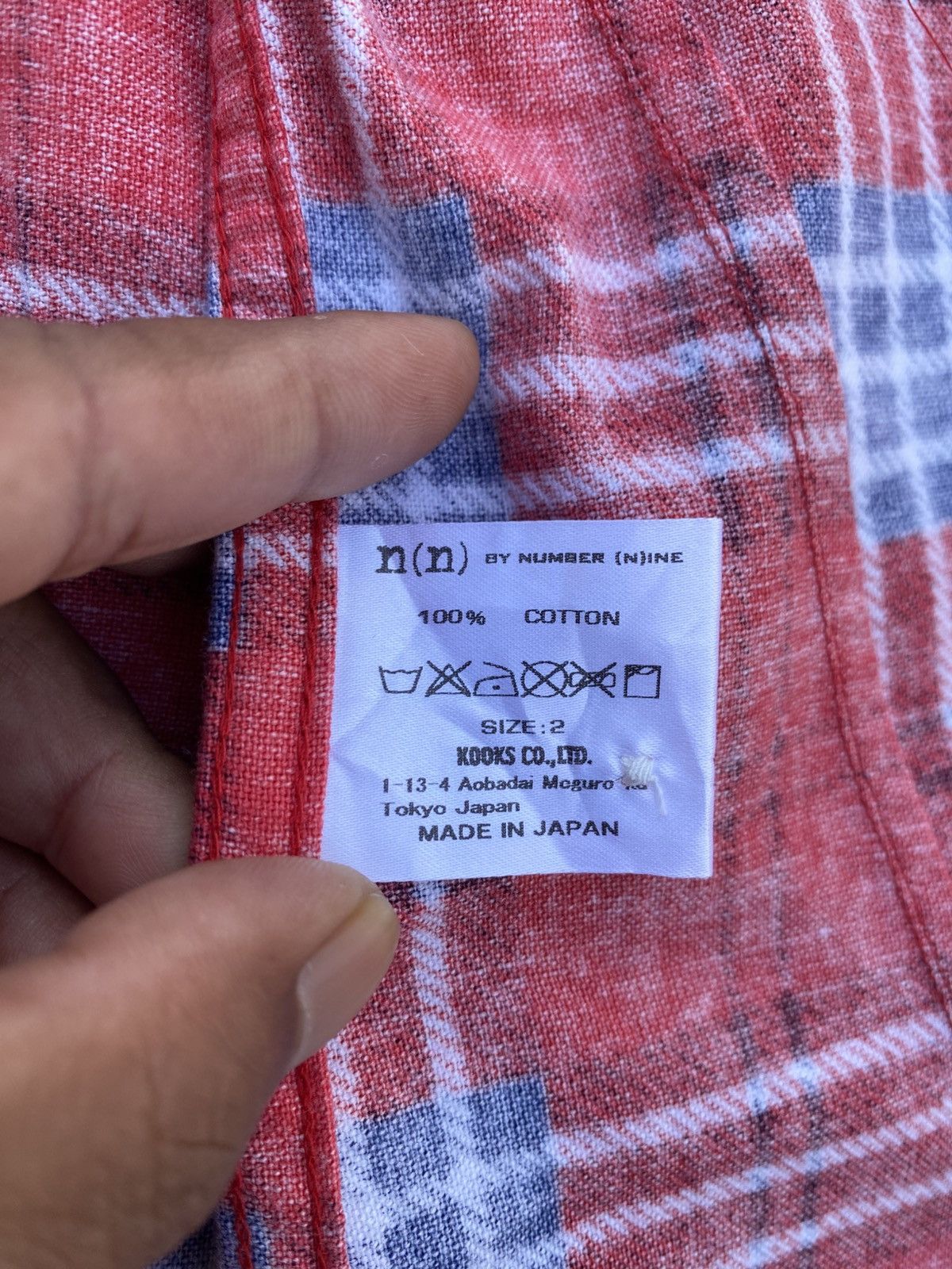 Number (N)ine Rare Number Nine Checkered Flannel Shirt Size US S / EU 44-46 / 1 - 19 Thumbnail