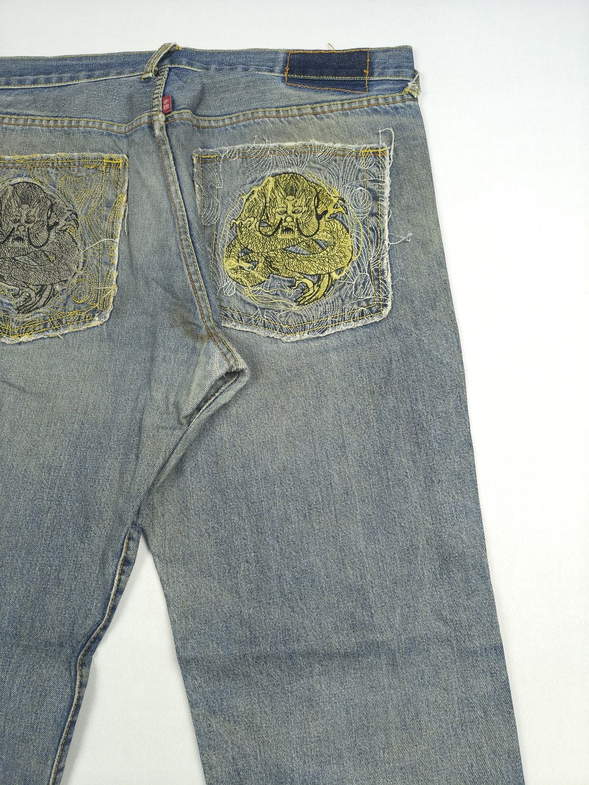 RMC Jeans RMC dragon pocket embroidered jeans (068) Size US 36 / EU 52 - 4 Thumbnail