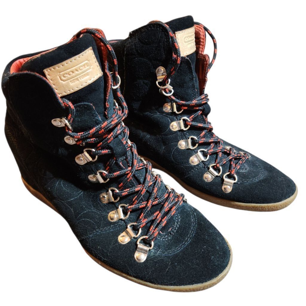 Coach Coach Womens Black Suede Boots Size 6 Size US 7 / IT 37 - 1 Thumbnail