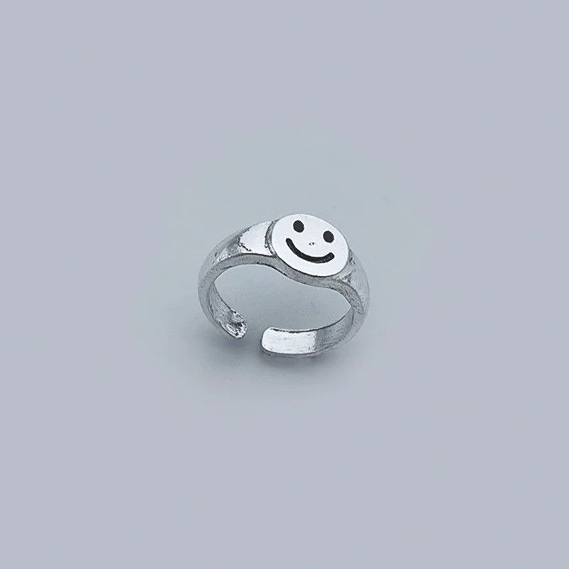 Other Retro Smile Face Ring Size ONE SIZE - 5 Thumbnail