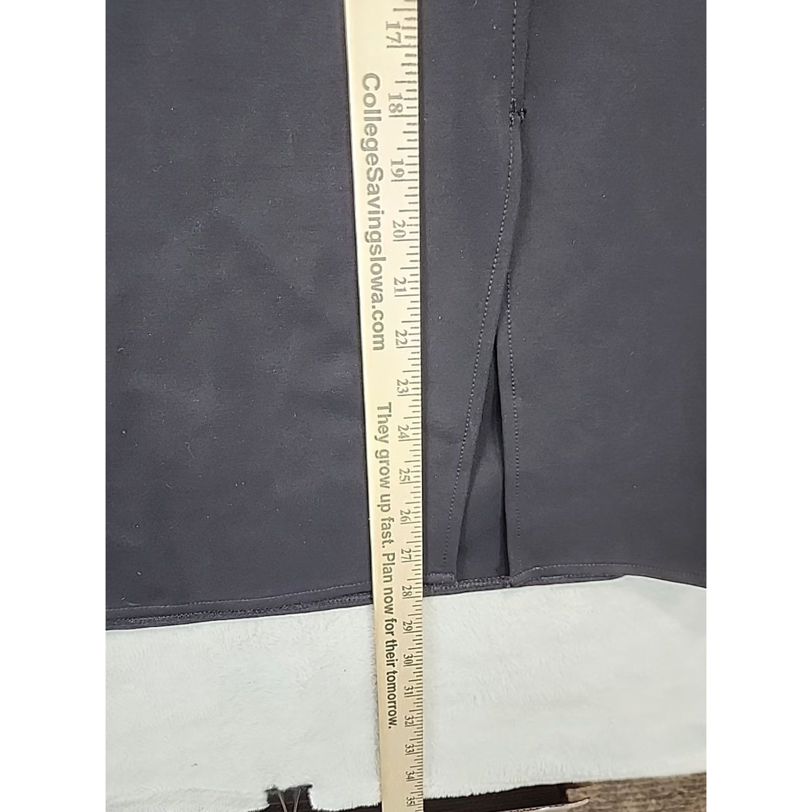 Worthington WORTHINGTON Womens L Black Front Slit Career Business Midi Pencil Skirt Office Size 36" / US 14 / IT 50 - 6 Thumbnail