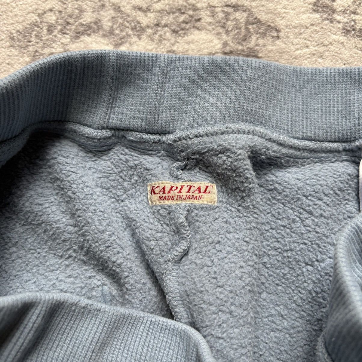 Kapital Kapital Kountry Laundry Flared Baby Blue Sweatpants | Size 3 Size US 32 / EU 48 - 8 Thumbnail
