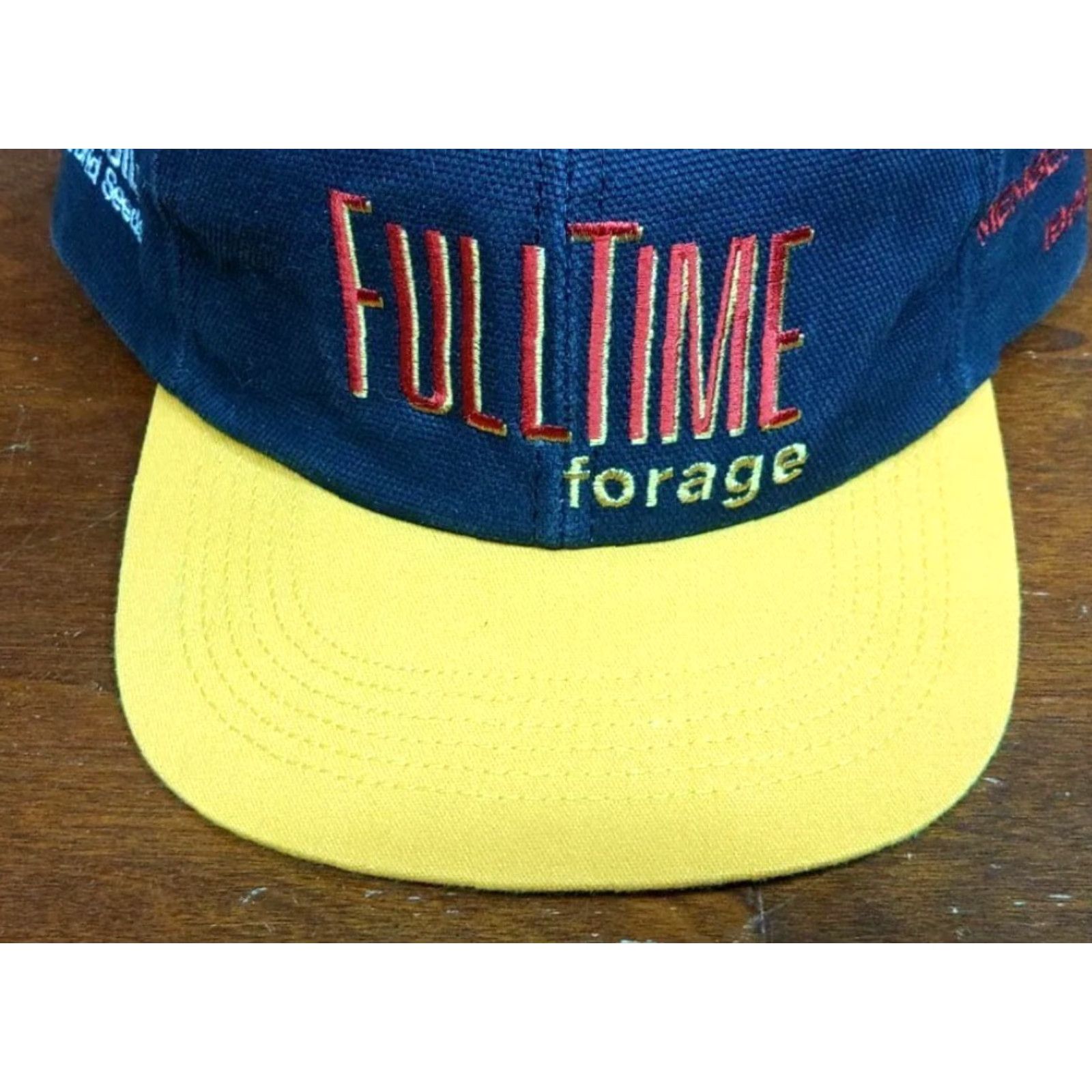 Vintage VINTAGE Osterman Full Time Forager Cargill Seeds Hat Cap Black Adult One Size Black Cotton Canvas Adjustable Snapback Baseball Cap Mens Womens 90s USA Size ONE SIZE - 3 Thumbnail
