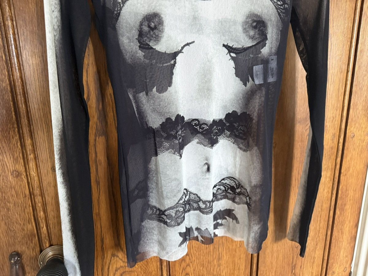 Jean Paul Gaultier Jean Paul Gautier bodysuit tits & ass sheer t shirt $500 S Size US S / EU 44-46 / 1 - 11 Thumbnail