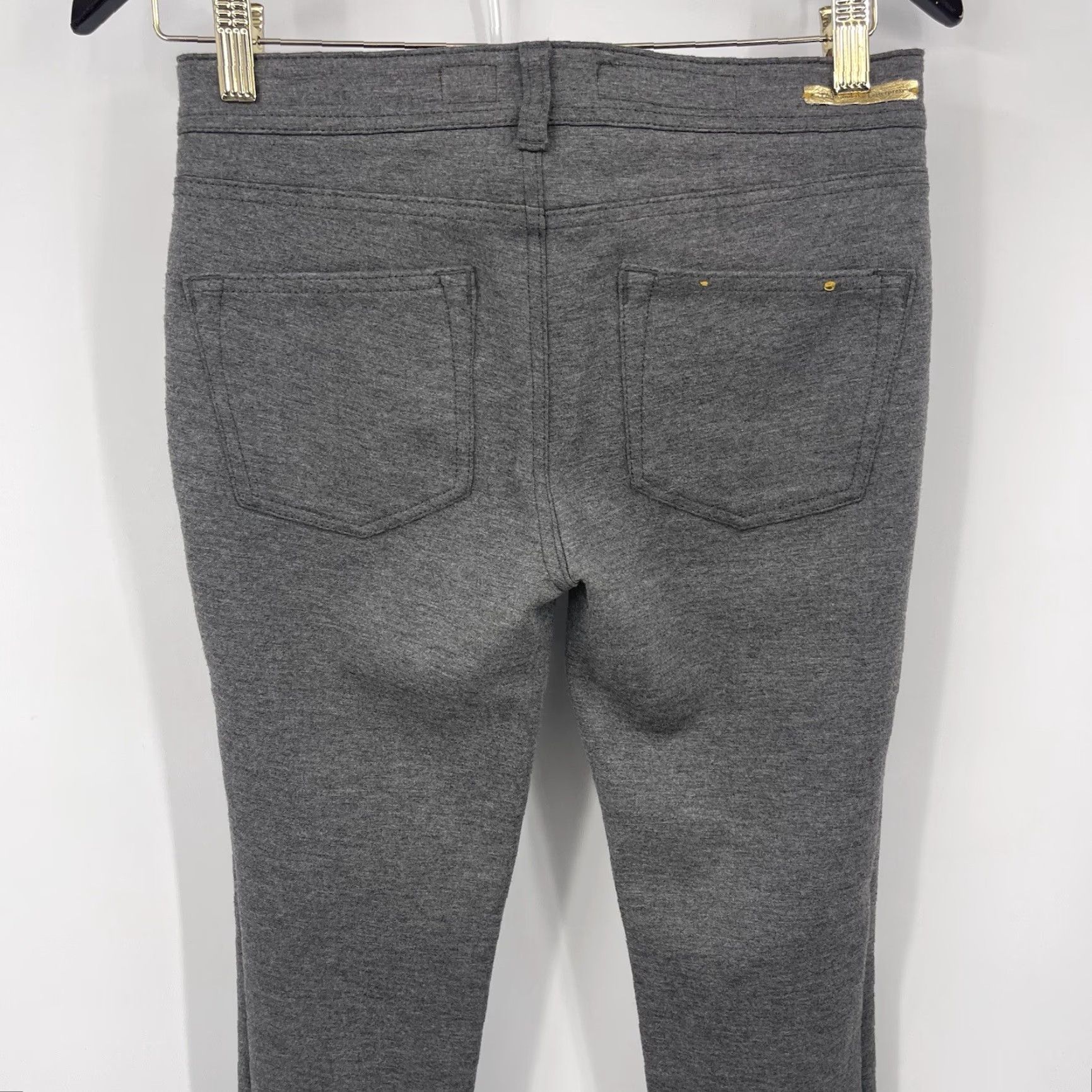 Vintage Pilcro Skinny Stretch Pants Womens 26 Slim Cotton Blend Gray Flat Front Knit Skinny - Pilcro - Pants - Women - 26 - Gray - Stretch - 1990s? Size 26" / US 2 / IT 38 - 6 Thumbnail