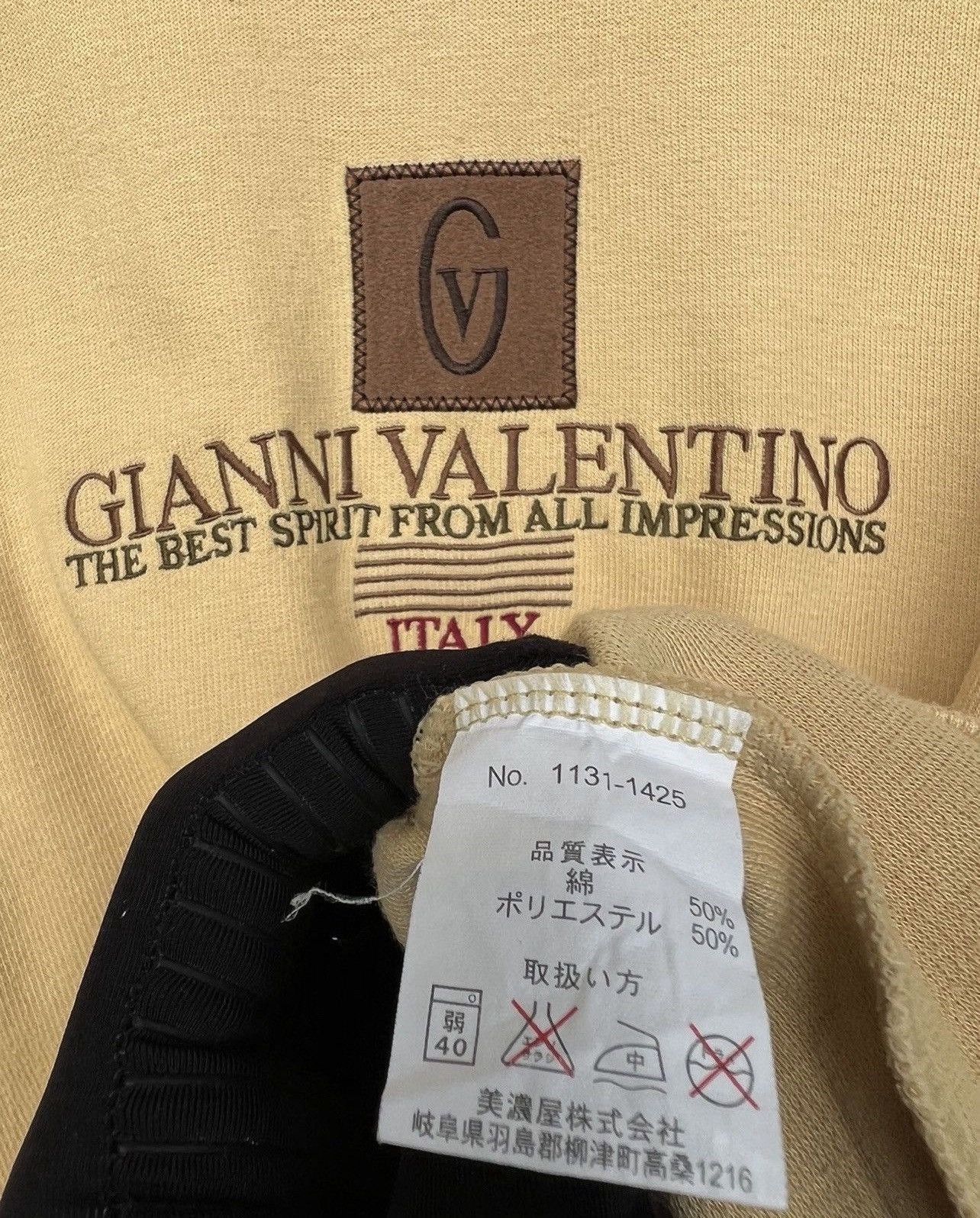 Gianni Valentino Vintage Gianni Valentino Spell Out Embroidery Sweatshirt Size US L / EU 52-54 / 3 - 6 Thumbnail