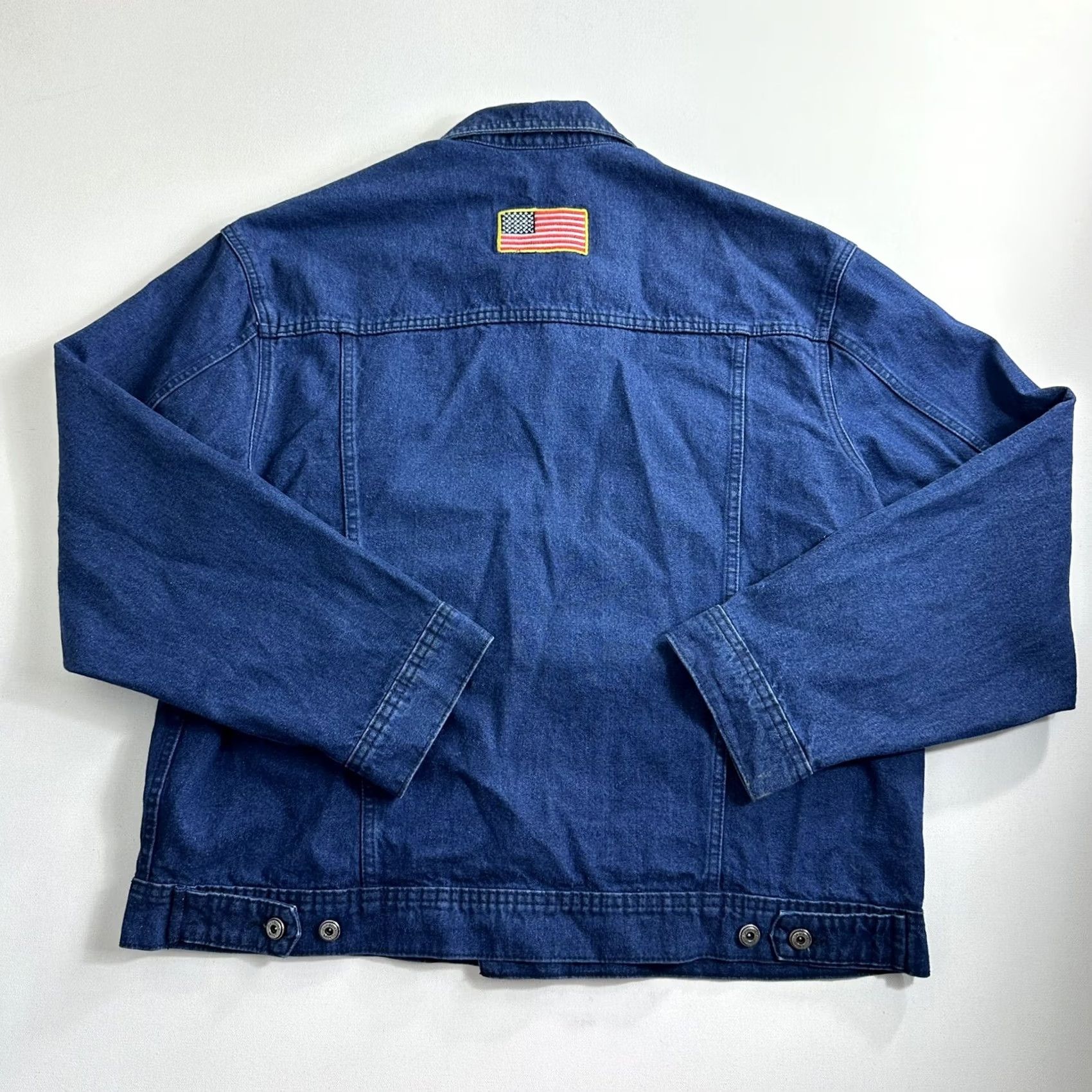Vintage VINTAGE United States Army Denim Trucker Jacket 2XL Blue Army Patches United States Army Jacket Men Size US XXL / EU 58 / 5 - 2 Thumbnail