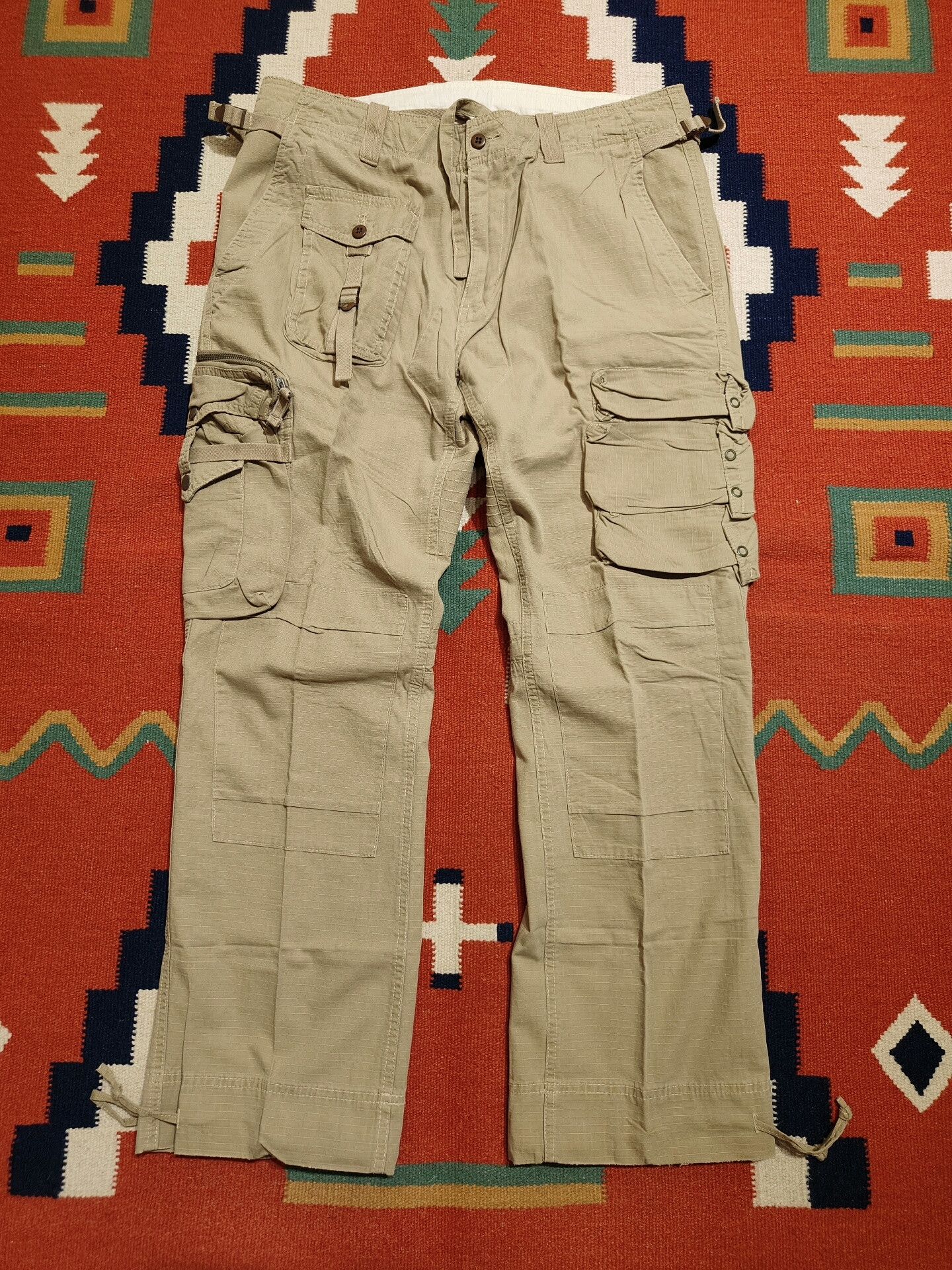 Vintage Vintage Polo Ralph Lauren Cargo Pants Size US 35 - 1 Thumbnail