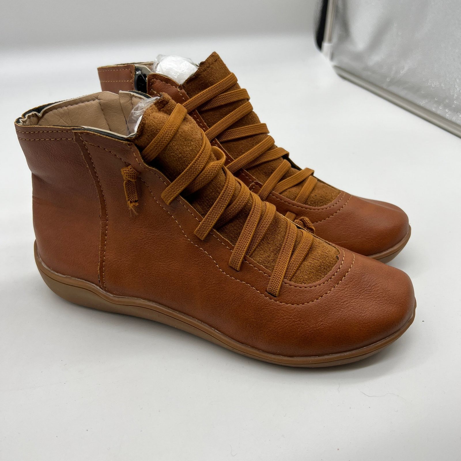 Other Ankle Boots Round Toe Casual Comfortable Lightweigh Size US 5 / IT 35 - 4 Thumbnail