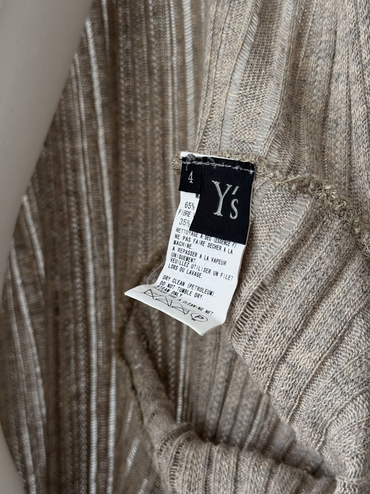 Japanese Brand × Y's × Yohji Yamamoto Vintage 00s Y’s by Yohji Yamamoto Women’s Knit Wrap Cardigan Size S / US 4 / IT 40 - 7 Thumbnail
