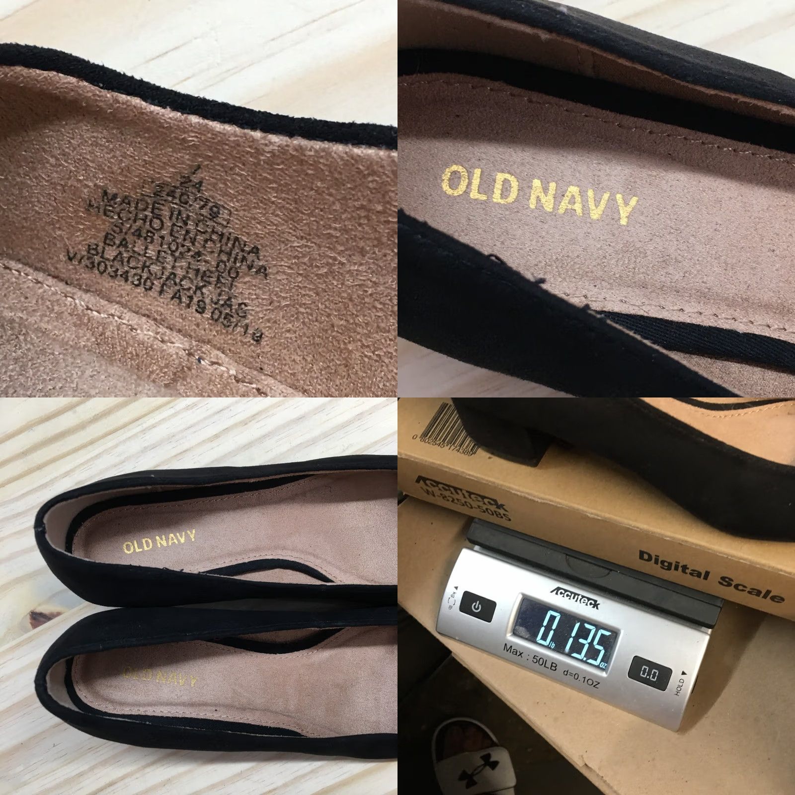Old Navy Old Navy Shoes Womens Ballet Heel Black Low Top Round Toe Block Casual Slip On XS? Size M / US 6-8 / IT 42-44 - 9 Thumbnail