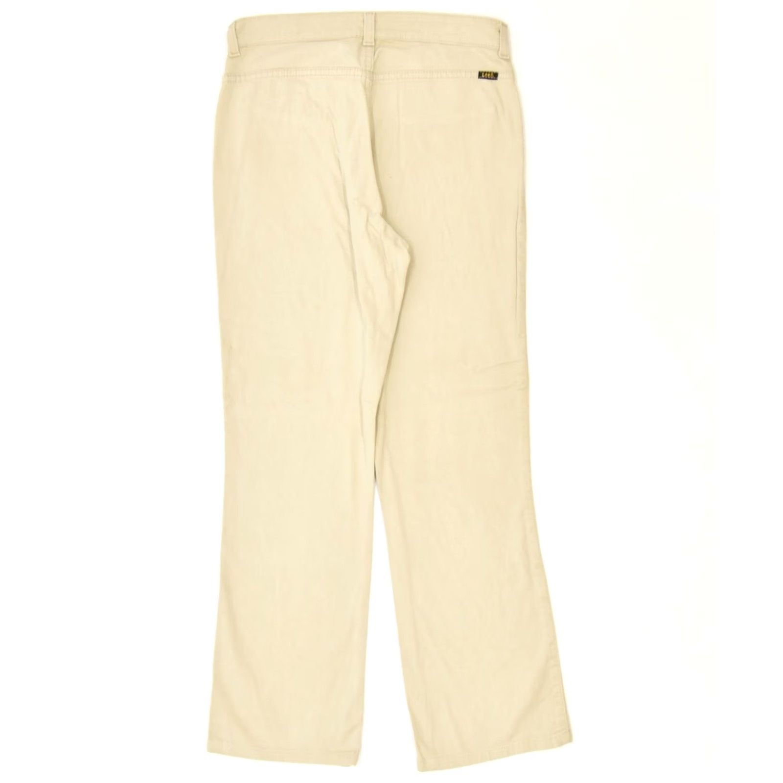 Lee LEE Womens Bootcut Trousers Beige Cotton Classic W31 L28 Size 24" / US 00 / IT 34 - 2 Thumbnail