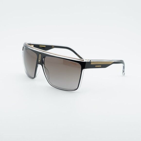 Carrera CARRERA 22/N 02M2 HA Sunglasses Black/Gold Shield Frame Size ONE SIZE - 1 Thumbnail
