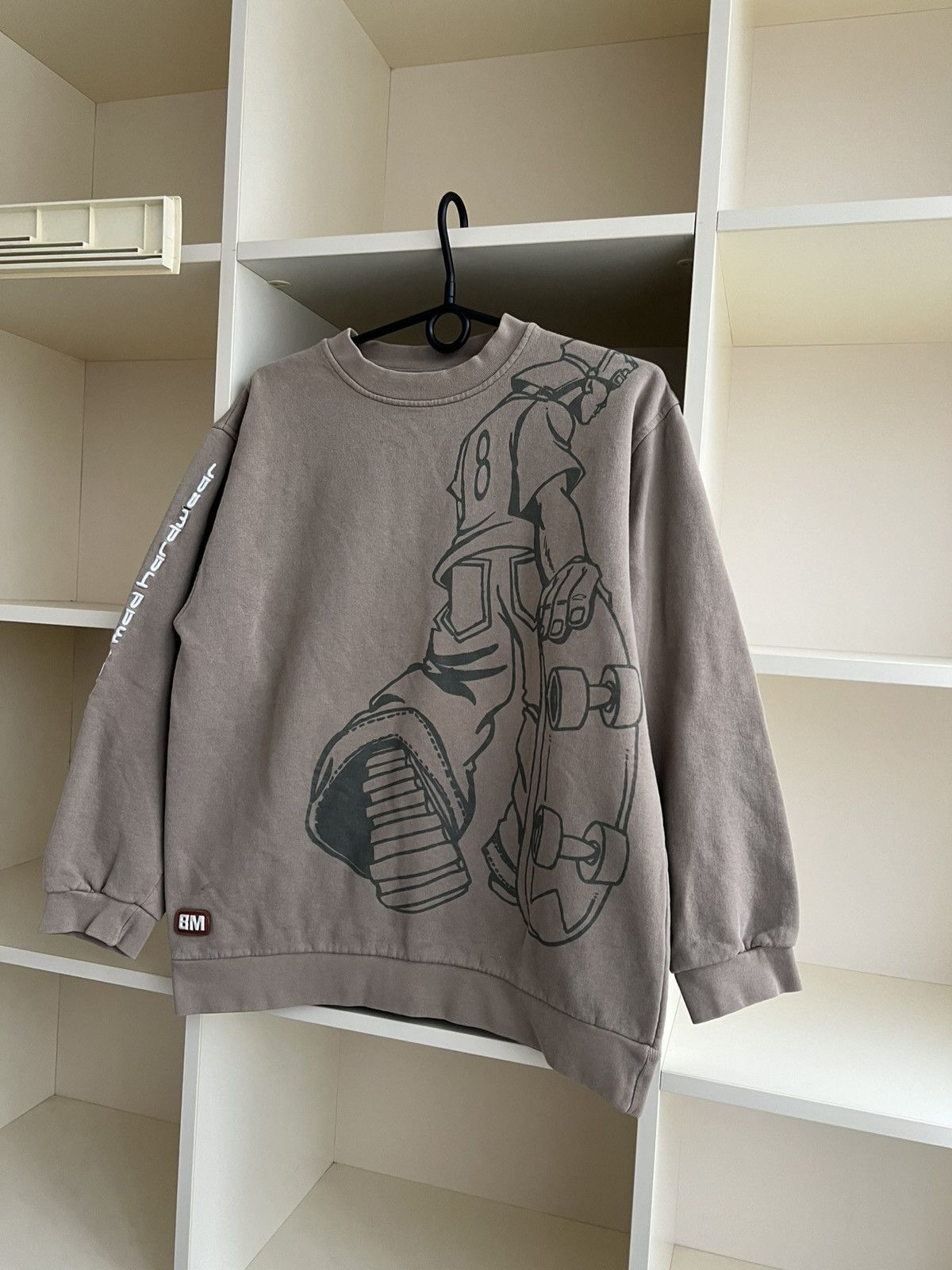 Vintage Vintage Bad+Mad Rap Skateboarding Sweatshirt Hip-Hop Size US S / EU 44-46 / 1 - 2 Thumbnail