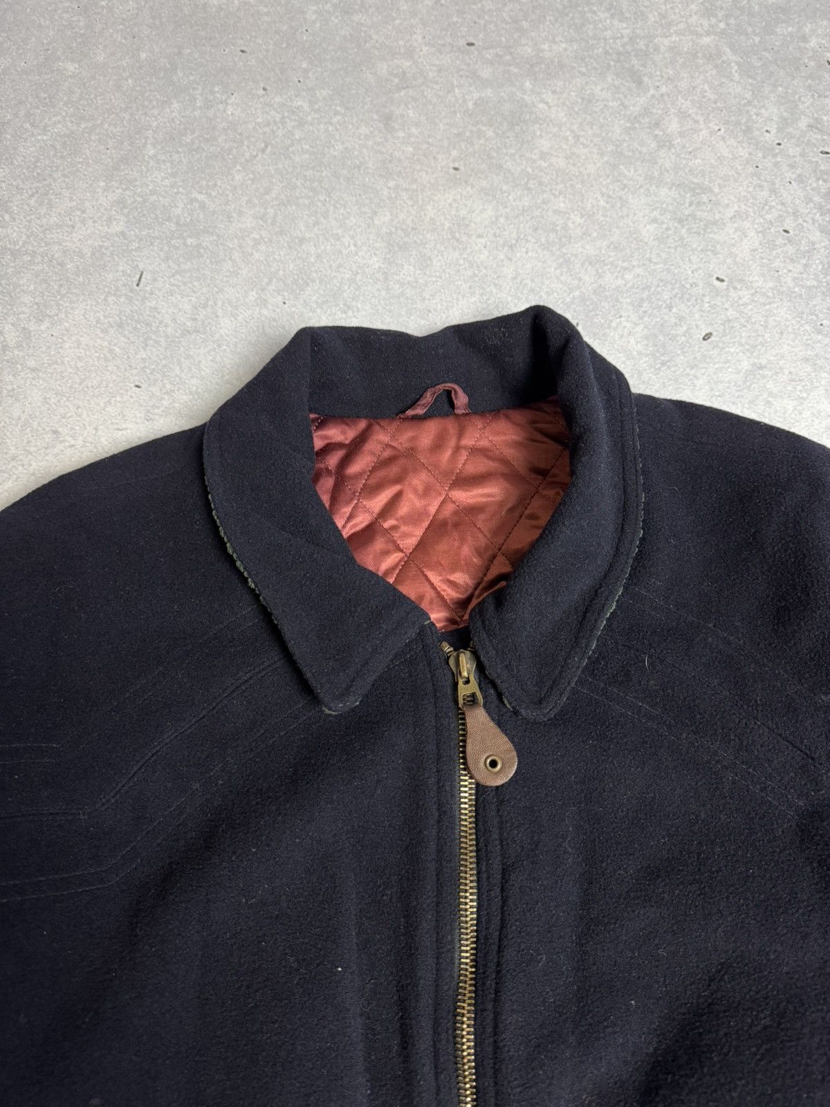 Hugo Boss Vintage 90s Hugo Boss Wool Cashmere Bomber Jacket Size US XL / EU 56 / 4 - 4 Thumbnail