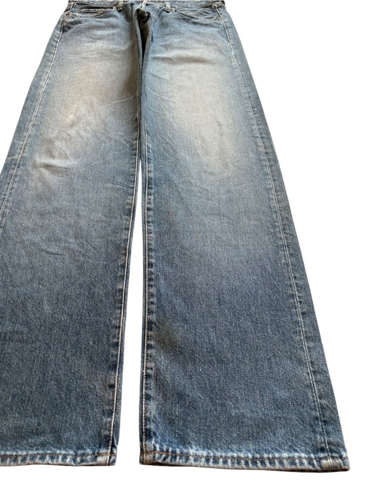 Replay Vintage Italy Replay Button Fly Mud Wash Loose Baggy Jeans Size US 33 - 7 Thumbnail