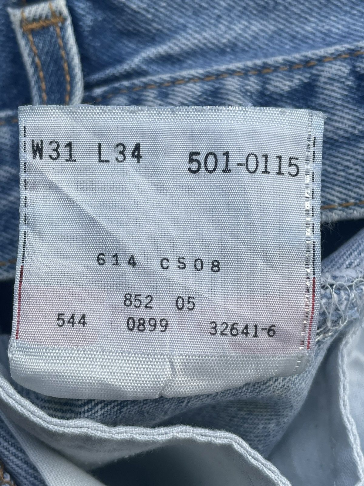 Levi's Vintage 1999 Levis 501 e Usa Painted Design Size US 30 / EU 46 - 20 Thumbnail