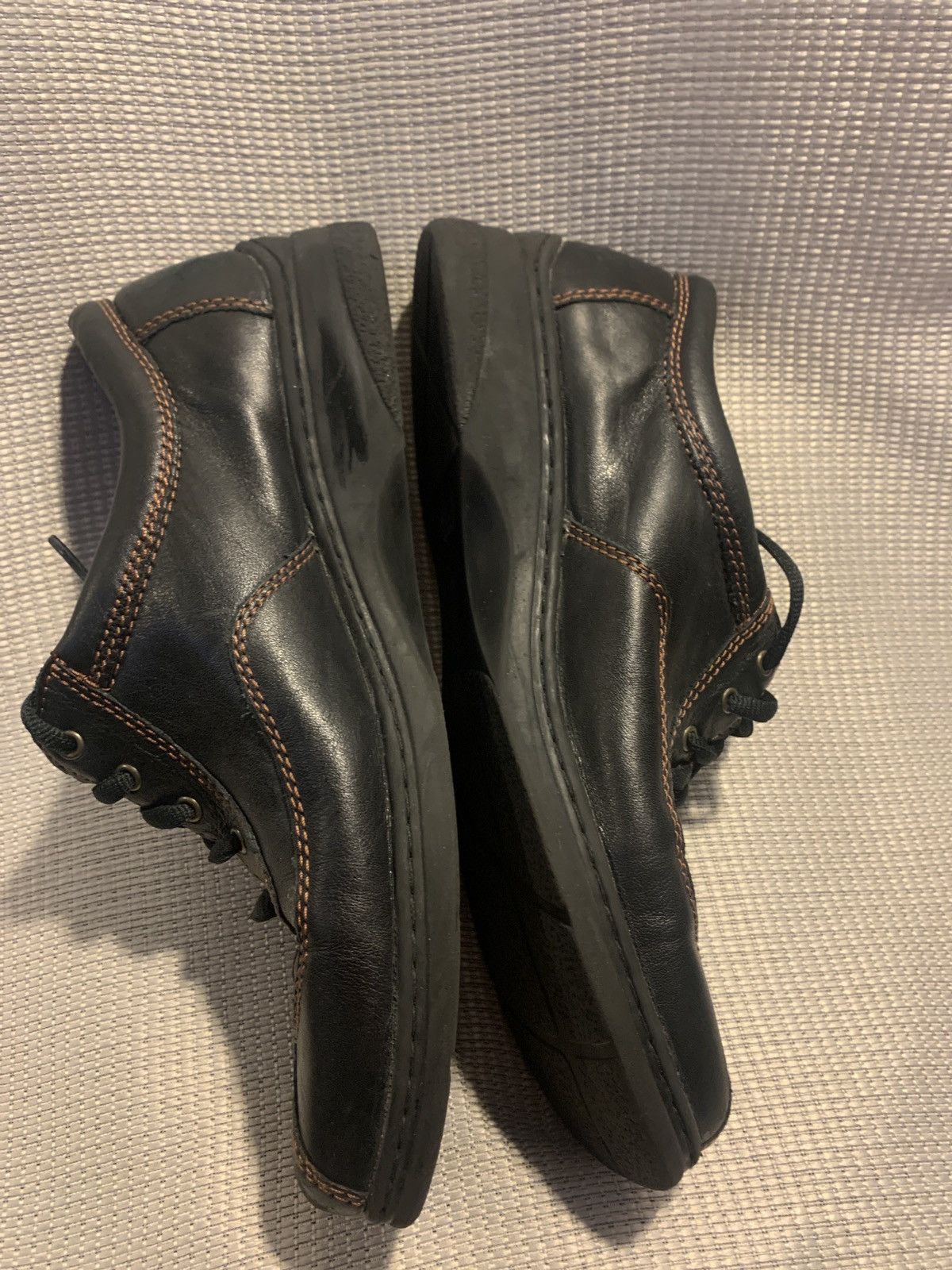 Naturalizer Naturalizer Leather 10WW Lace Flat Oxford black w BRN stitch Size US 10 / IT 40 - 7 Thumbnail