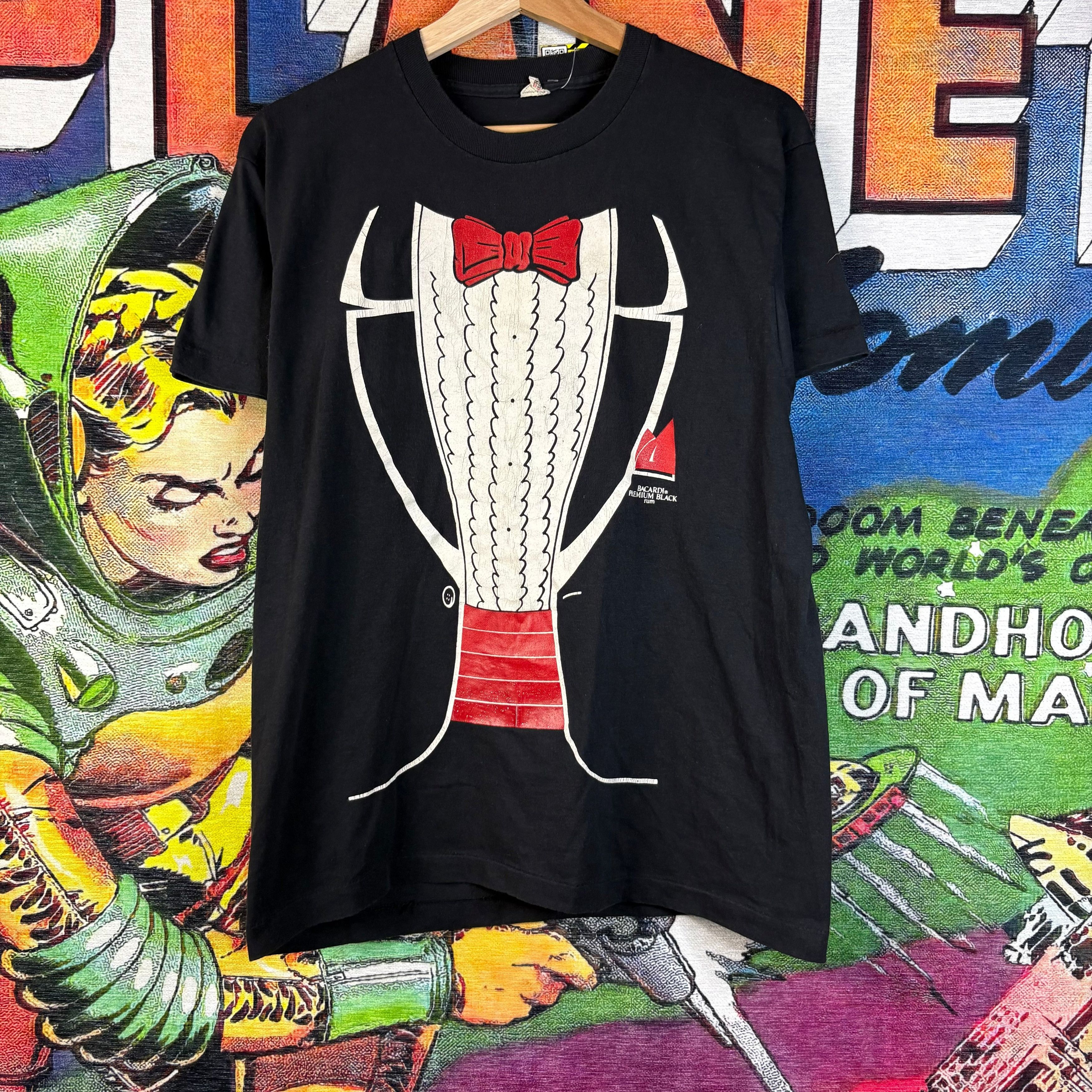 Vintage Vintage 1987 Bacardi Premium Black Rum Tee Size Large Size US L / EU 52-54 / 3 - 1 Thumbnail