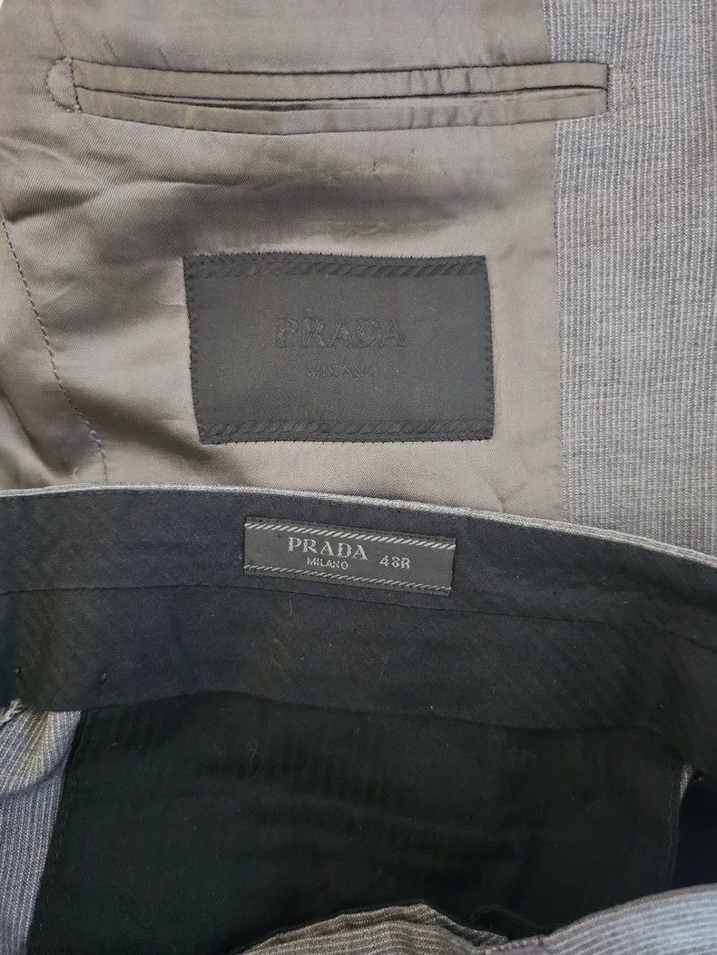 Prada Prada Gray wool suit 2503-Nextarrow Size 48R - 4 Thumbnail