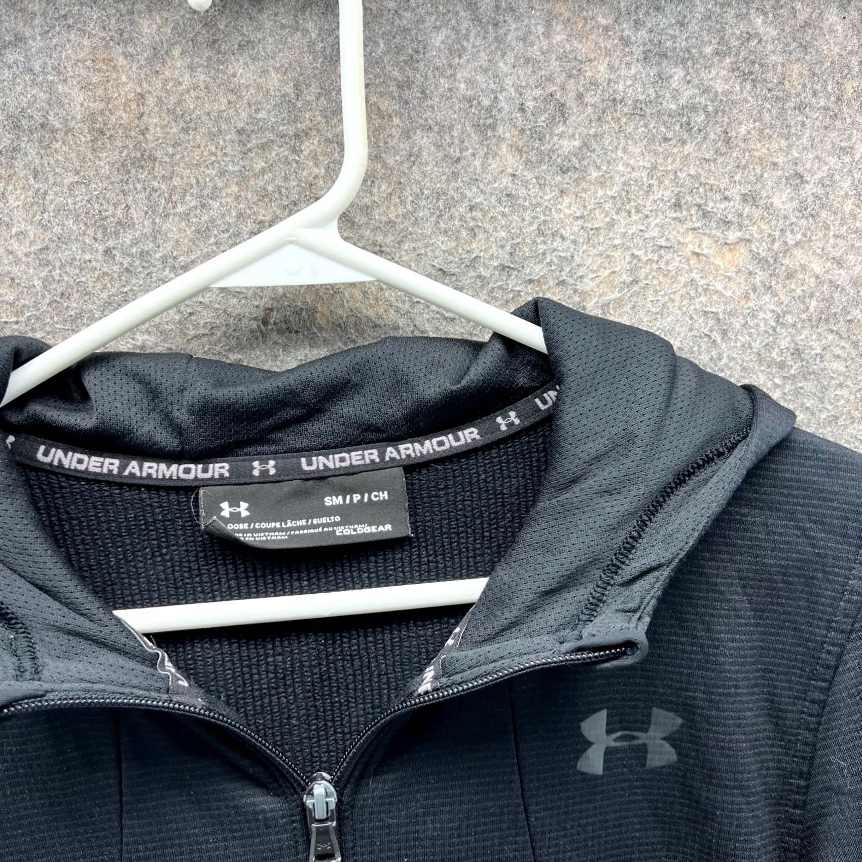 Under Armour Under Armour Hoodie Mens Small Black Full Zip Cold Gear Lightweight Athletic Shirt Size US S / EU 44-46 / 1 - 6 Thumbnail