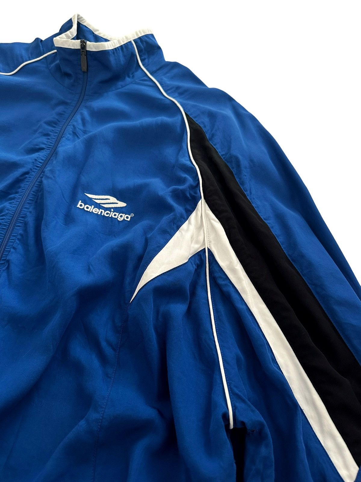 Balenciaga 3B Oversized Sport stop Windbreaker Blue Size US M / EU 48-50 / 2 - 6 Thumbnail