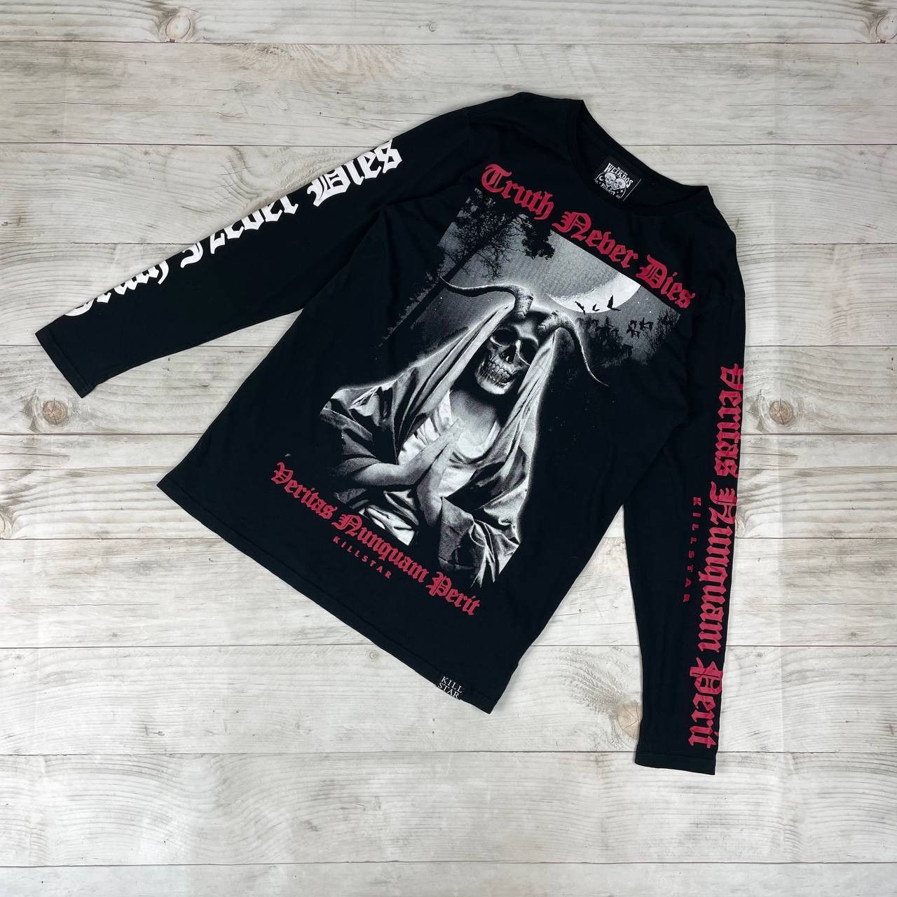 Killstar Killstar Truth Never Dies Long Sleeve T-Shirt Punk Skull Size US L / EU 52-54 / 3 - 1 Thumbnail