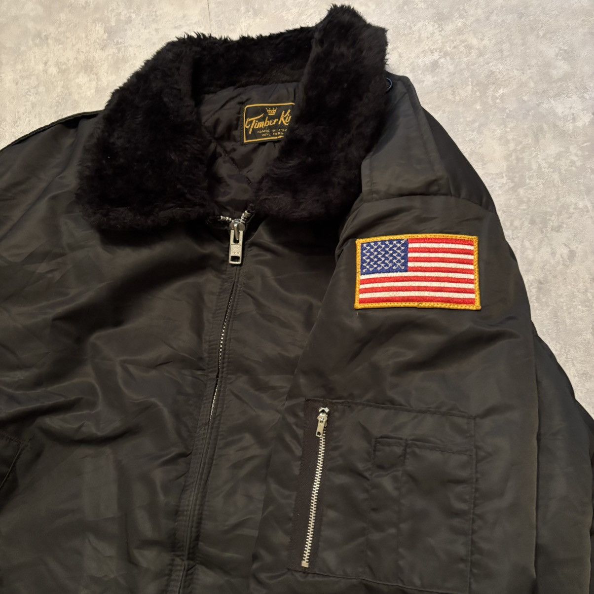 Vintage Vintage Timber King Fur Bomber Jacket 💋 Size US XL / EU 56 / 4 - 2 Thumbnail