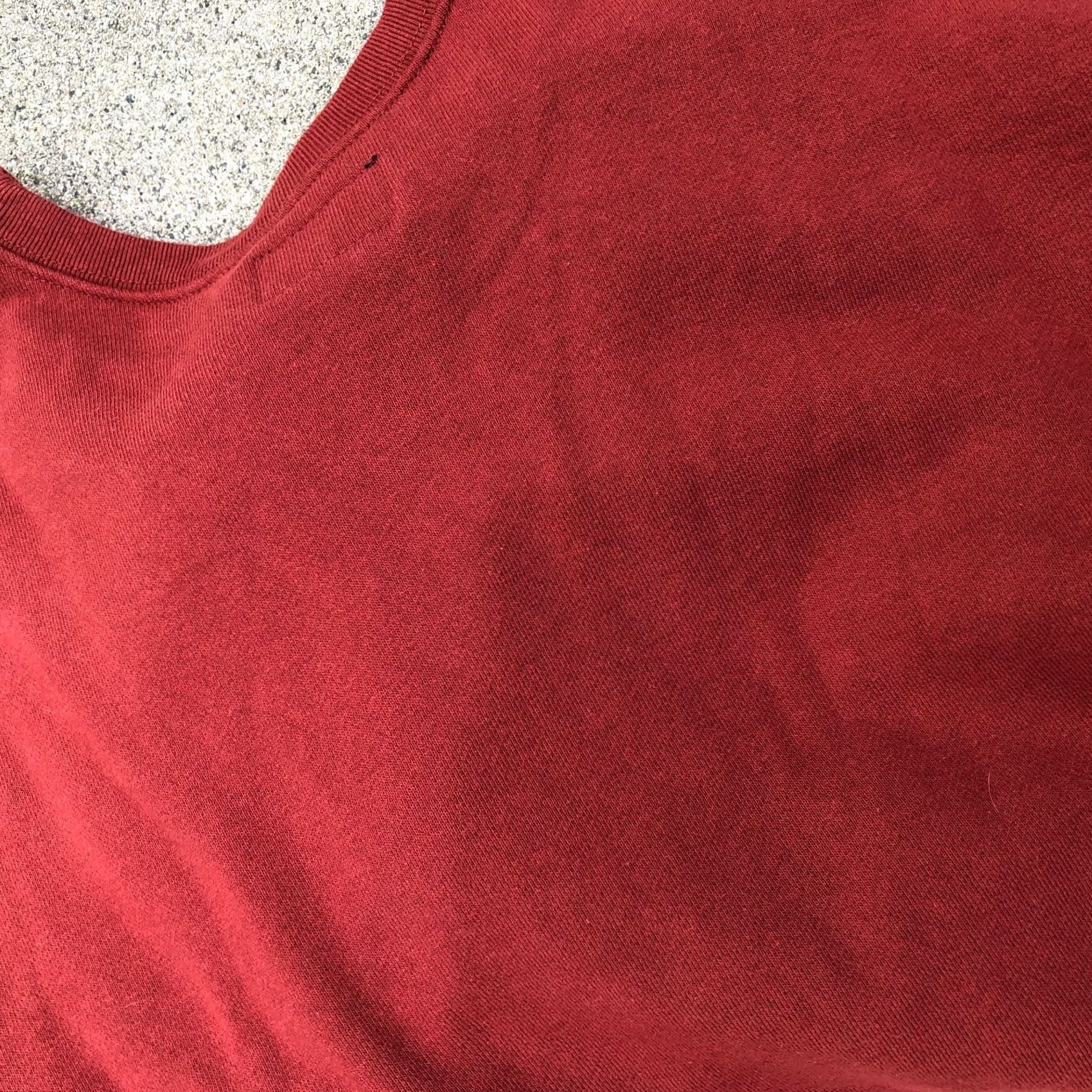 Vintage LA CAVA Sweatshirt Men's MEDIUM Red Crew Long Sleeve Cotton Heavy Gusset Size US M / EU 48-50 / 2 - 3 Thumbnail
