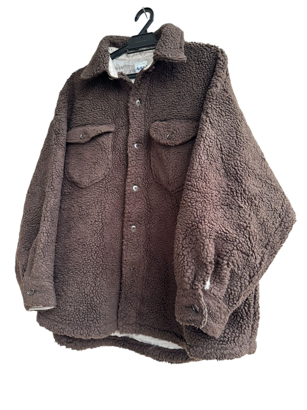 Japanese Brand × Lee × Patagonia ⚡️⚡️Vintage Lee Deep Fleece Button Up Shirt Size US S / EU 44-46 / 1 - 1 Thumbnail