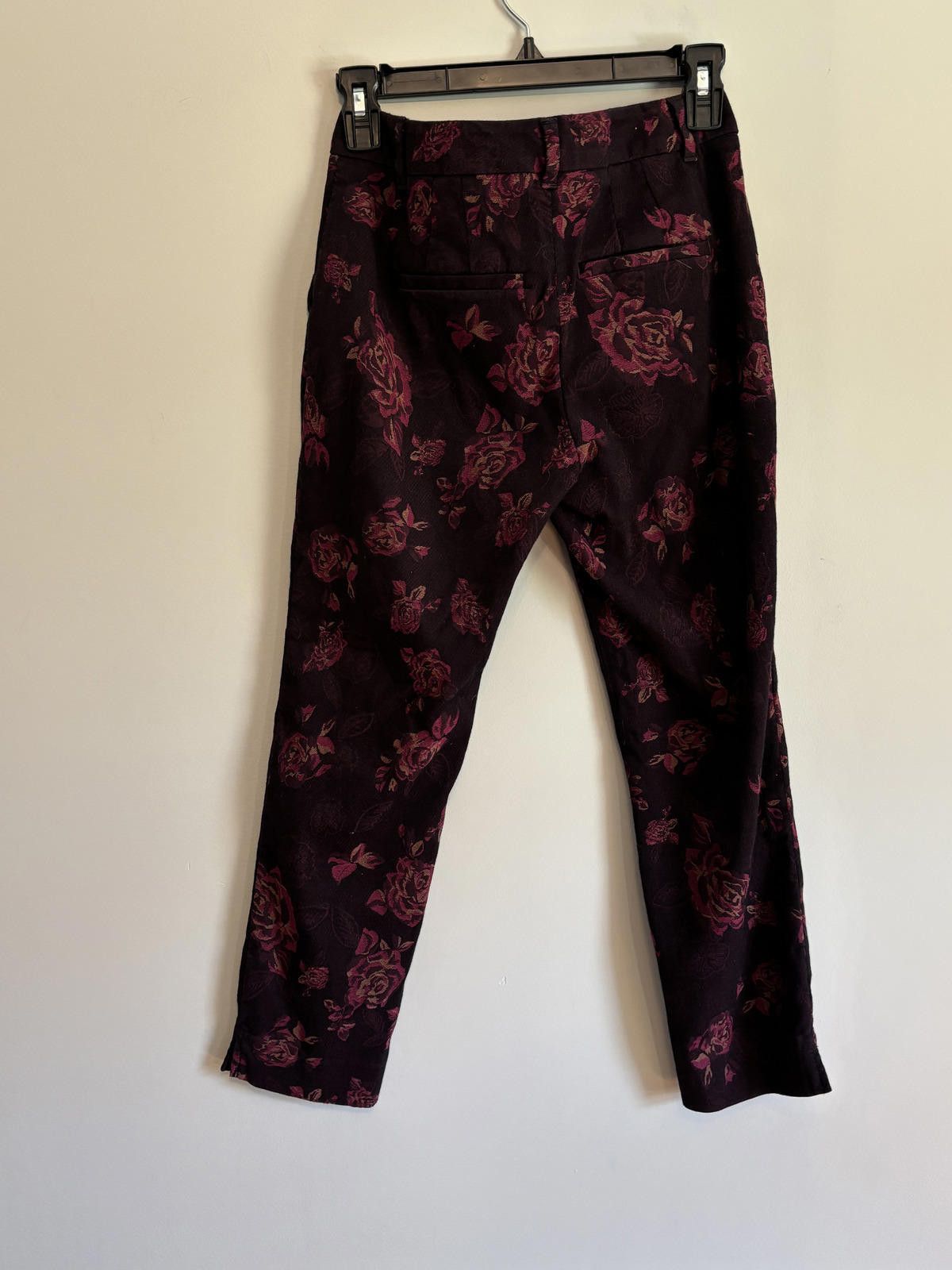Other WHBM Boho Cottage Core Ankle Floral Print Pants 2P Size 26" / US 2 / IT 38 - 2 Thumbnail
