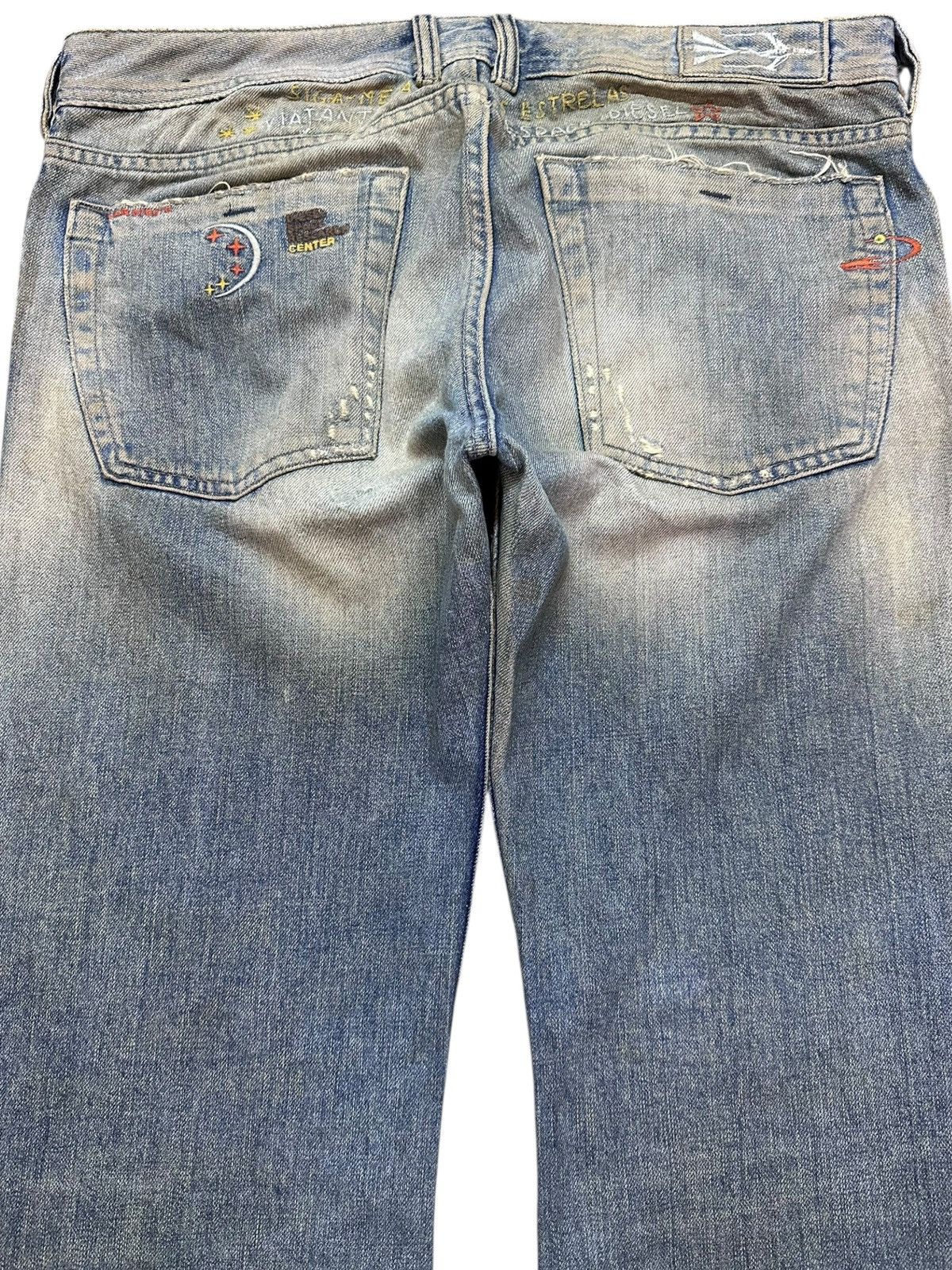 Diesel Vintage Diesel Flare Bootcut Artwork Grunge Denim Size US 35 - 6 Thumbnail